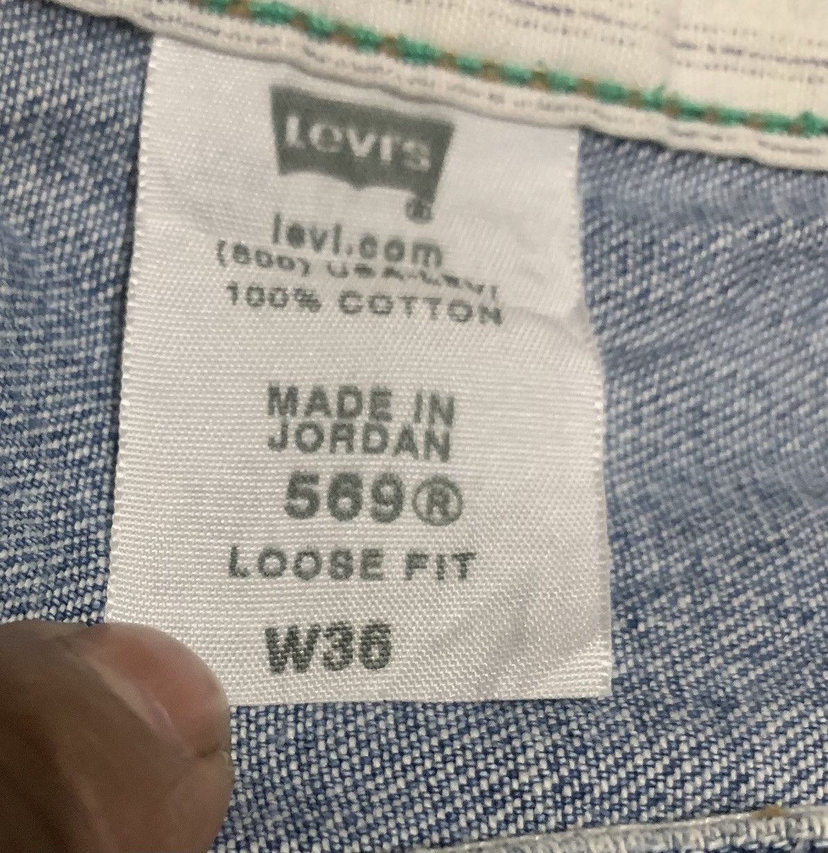 Levi's Vintage Levis 569 Loose Straight Jeans Size US 37 - 7 Thumbnail