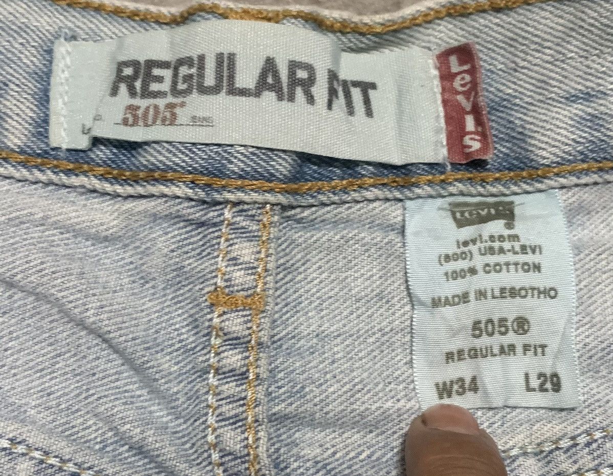 Levi's Vintage Levis 505 Light Wash Jeans Size US 34 / EU 50 - 7 Thumbnail