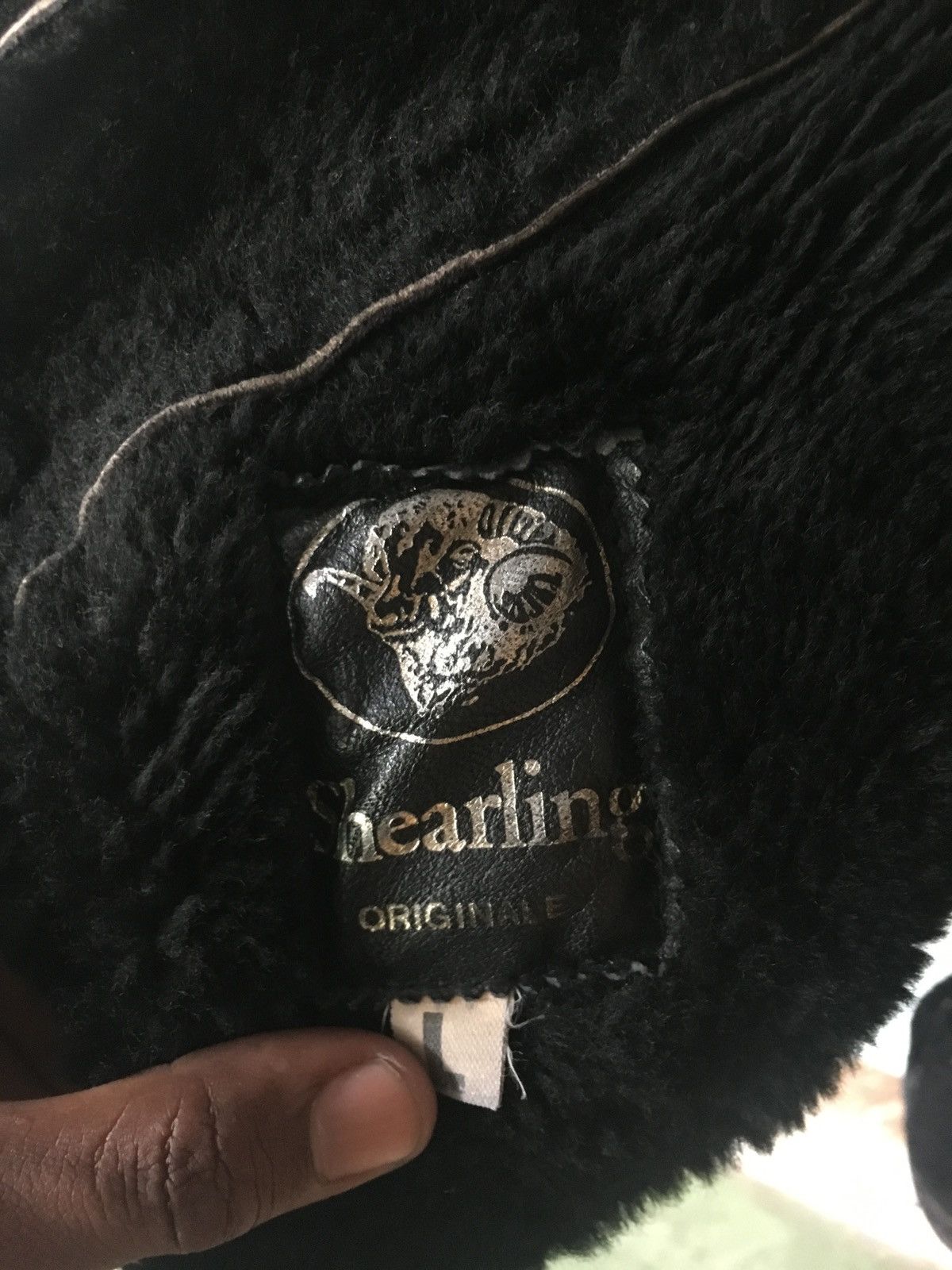 Vintage SHEARLING BLACK SIZE L JACKET LEATHER ITALY Size US L / EU 52-54 / 3 - 3 Thumbnail