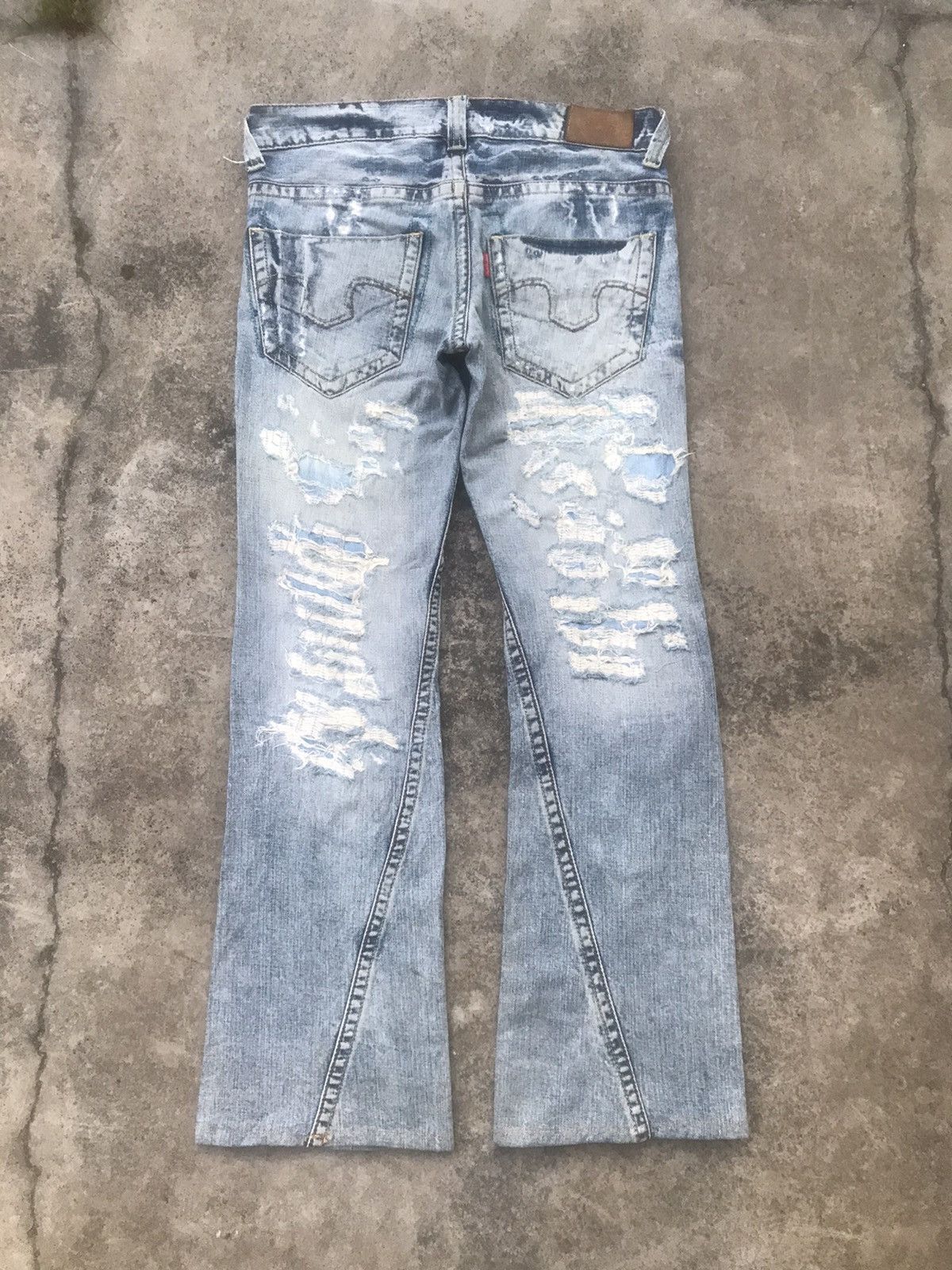 Japanese Brand Vintage Tornado Mart Spiral Flared Jeans | Grailed