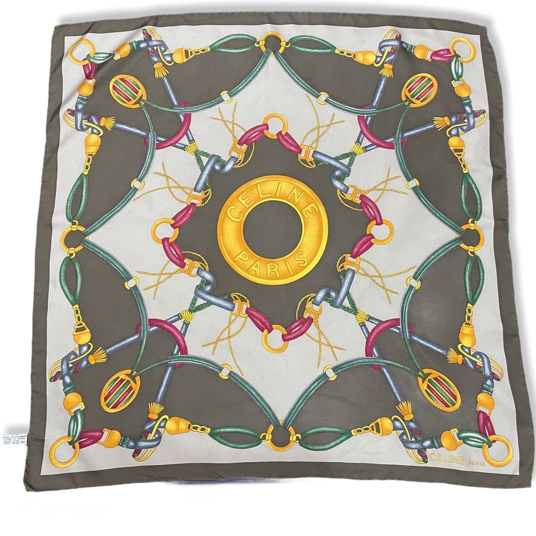 Celine × Other × Vintage Celine Paris Silk Scarf / Handkercheif / Bandana Size ONE SIZE - 2 Thumbnail