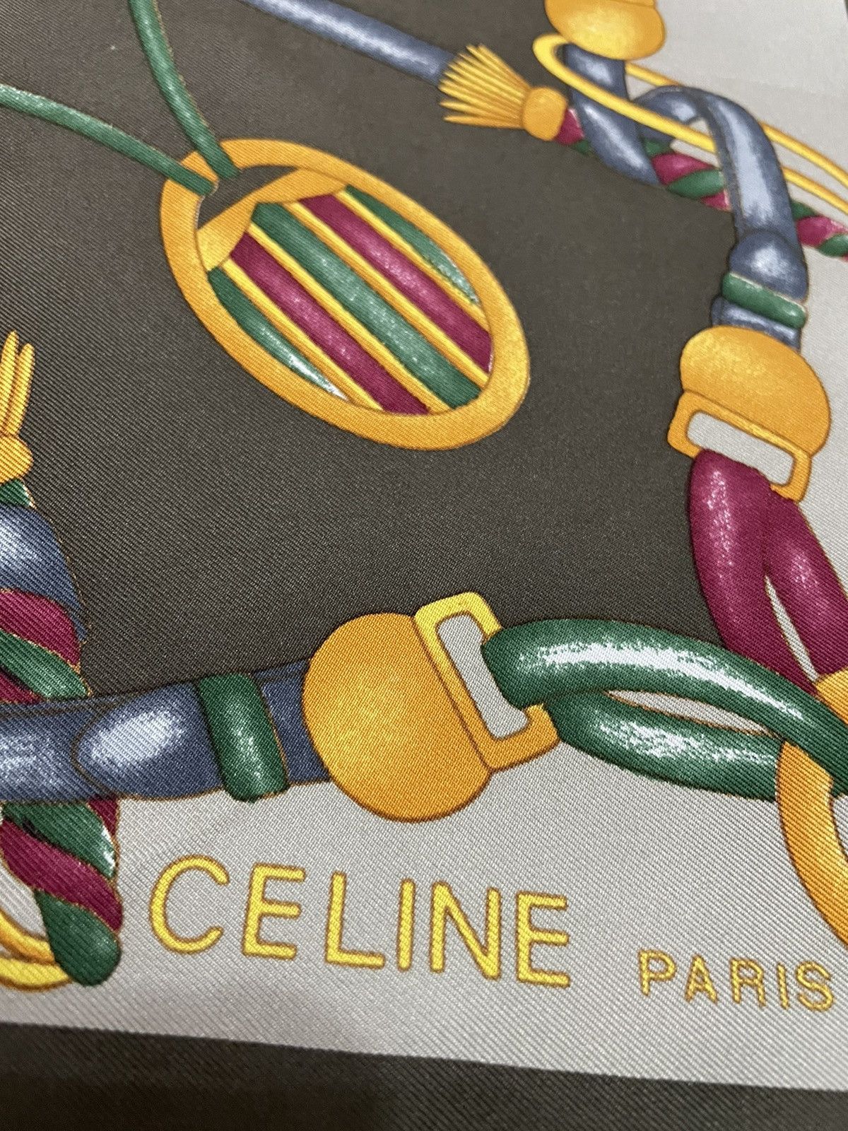 Celine × Other × Vintage Celine Paris Silk Scarf / Handkercheif / Bandana Size ONE SIZE - 4 Thumbnail