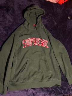 Supreme Hearts Arc Hooded Sweatshirt 'Dark Green