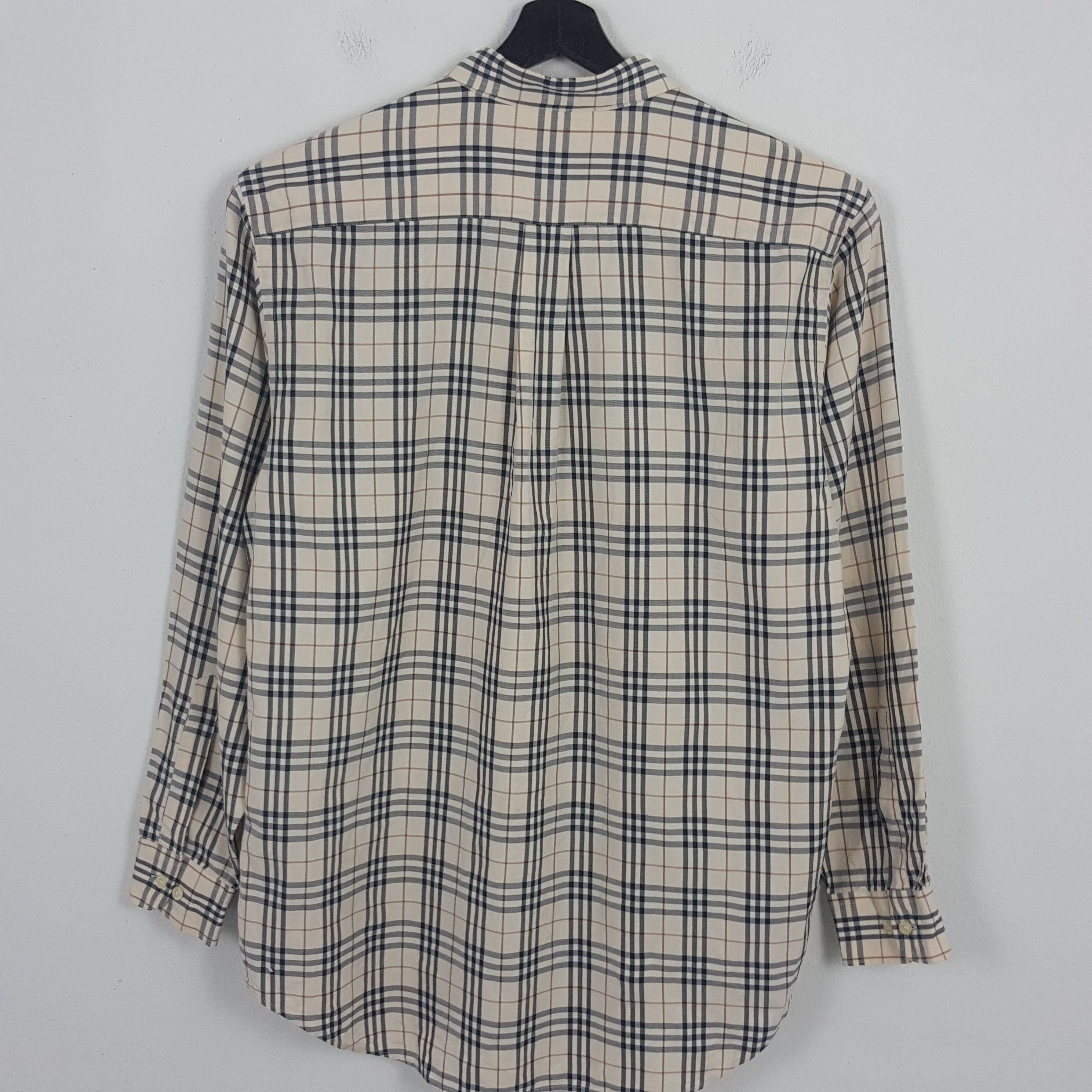 Burberry × Vintage Vintage BURBERRY LONDON Nova Check Design Shirt Size US L / EU 52-54 / 3 - 3 Thumbnail