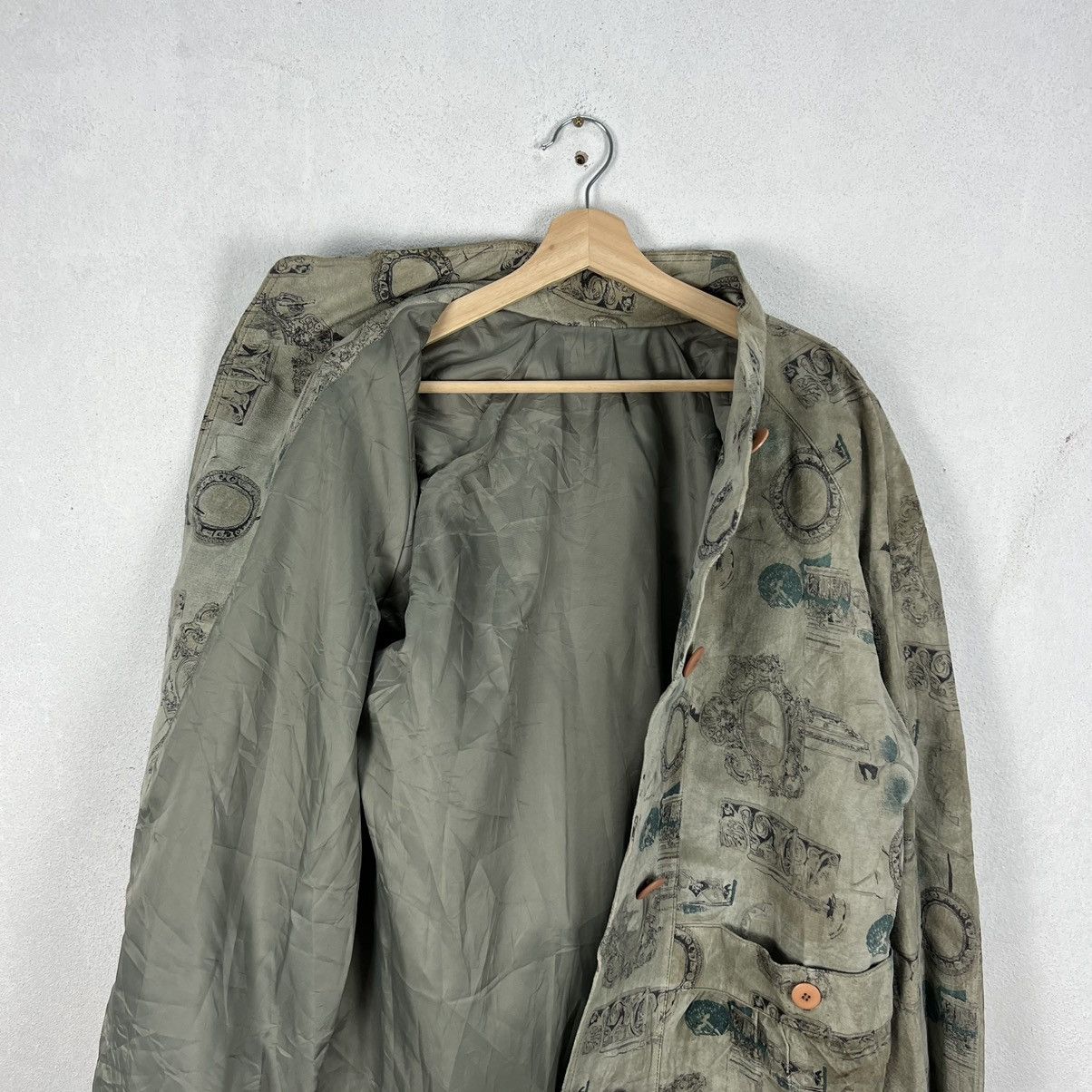 Japanese Brand VINTAGE LEATHER JACKET FLORAL FLOWER FULL PRINT Size US M / EU 48-50 / 2 - 11 Thumbnail