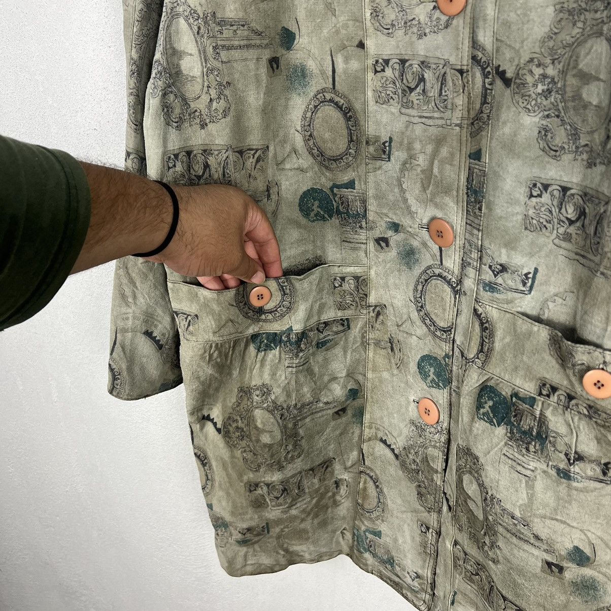 Japanese Brand VINTAGE LEATHER JACKET FLORAL FLOWER FULL PRINT Size US M / EU 48-50 / 2 - 5 Thumbnail