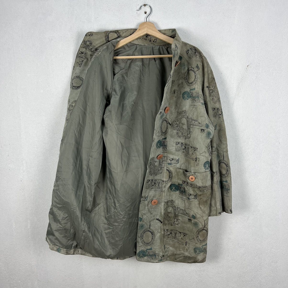 Japanese Brand VINTAGE LEATHER JACKET FLORAL FLOWER FULL PRINT Size US M / EU 48-50 / 2 - 10 Thumbnail