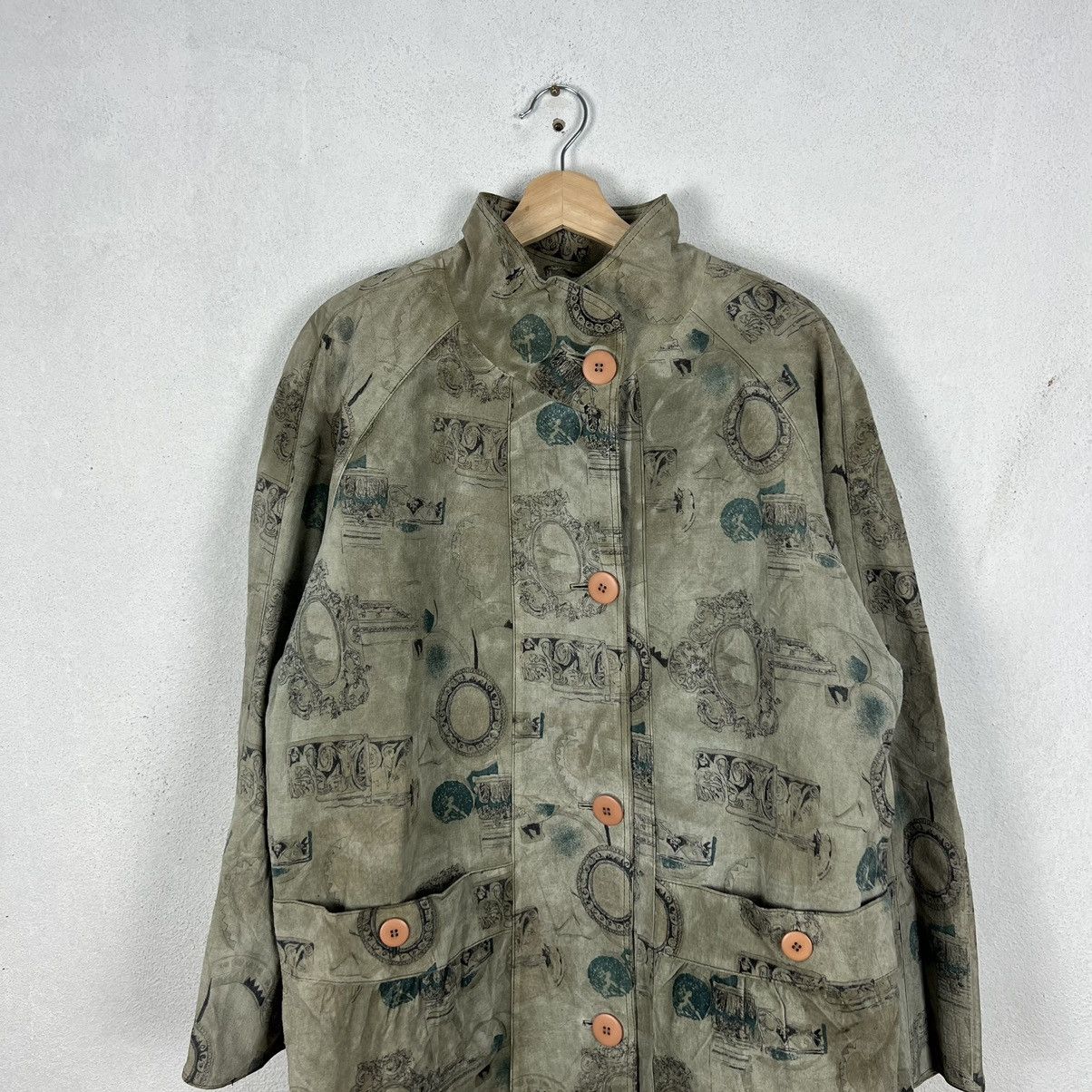 Japanese Brand VINTAGE LEATHER JACKET FLORAL FLOWER FULL PRINT Size US M / EU 48-50 / 2 - 2 Thumbnail