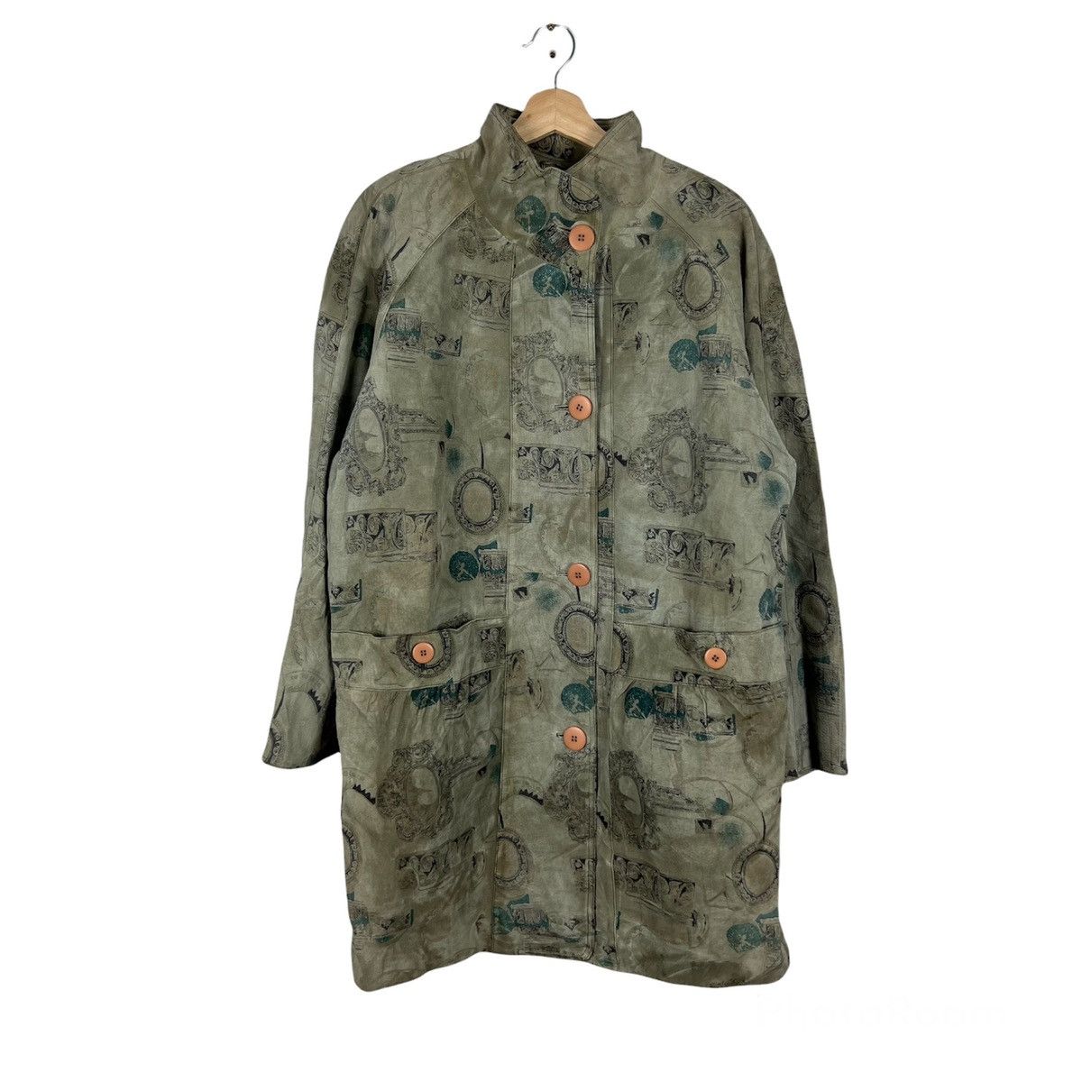 Japanese Brand VINTAGE LEATHER JACKET FLORAL FLOWER FULL PRINT Size US M / EU 48-50 / 2 - 1 Thumbnail
