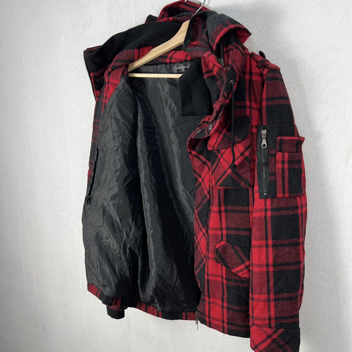 Japanese Brand RARE TARTAN DESIGN PUNK STYLE PARACHUTE JACKET IN THE ATTIC Size US L / EU 52-54 / 3 - 14 Thumbnail