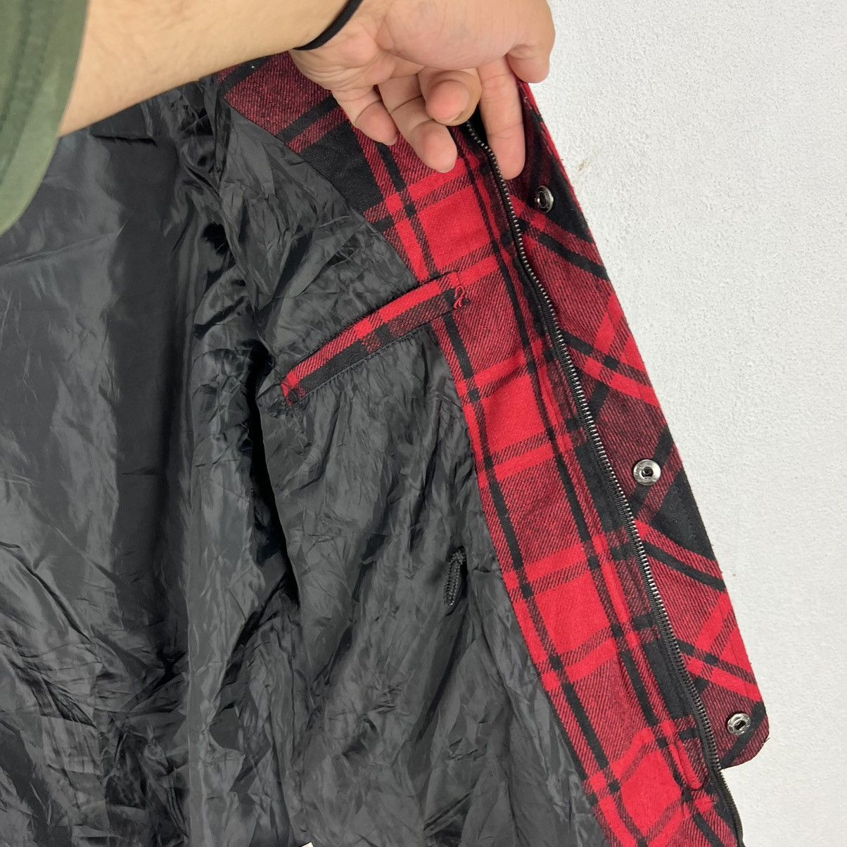 Japanese Brand RARE TARTAN DESIGN PUNK STYLE PARACHUTE JACKET IN THE ATTIC Size US L / EU 52-54 / 3 - 15 Thumbnail