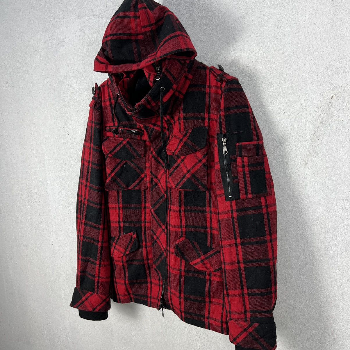 Japanese Brand RARE TARTAN DESIGN PUNK STYLE PARACHUTE JACKET IN THE ATTIC Size US L / EU 52-54 / 3 - 2 Thumbnail