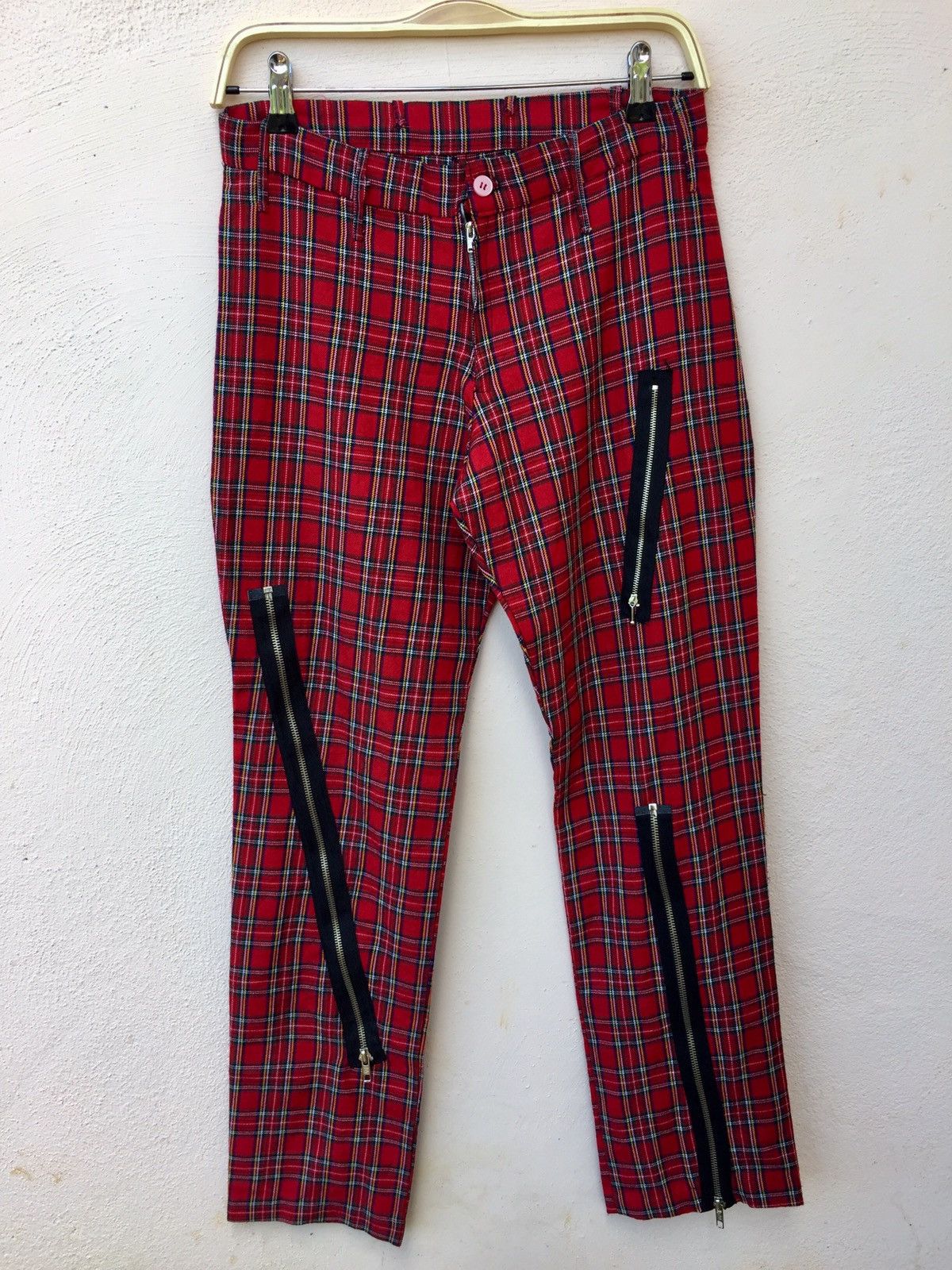 Seditionaries Bondage pants Tartan Zipper Punkers Design Size US 28 / EU 44 - 1 Thumbnail