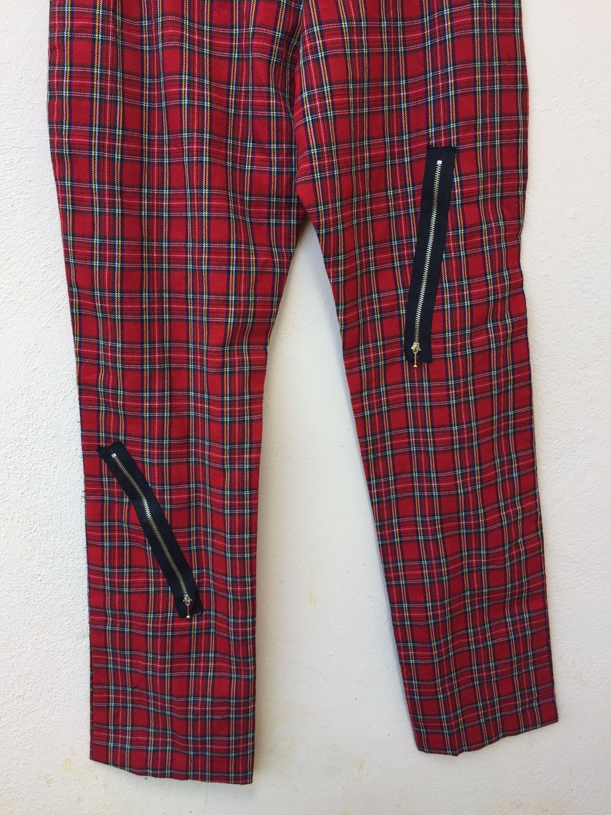 Seditionaries Bondage pants Tartan Zipper Punkers Design Size US 28 / EU 44 - 3 Thumbnail