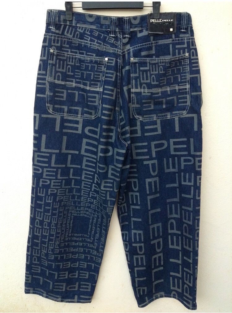 JNCO × Marc Buchanan × Pelle Pelle Vintage Pelle Pelle Marc Buchanan Monogram Baggy Jeans Size US 36 / EU 52 - 2 Thumbnail