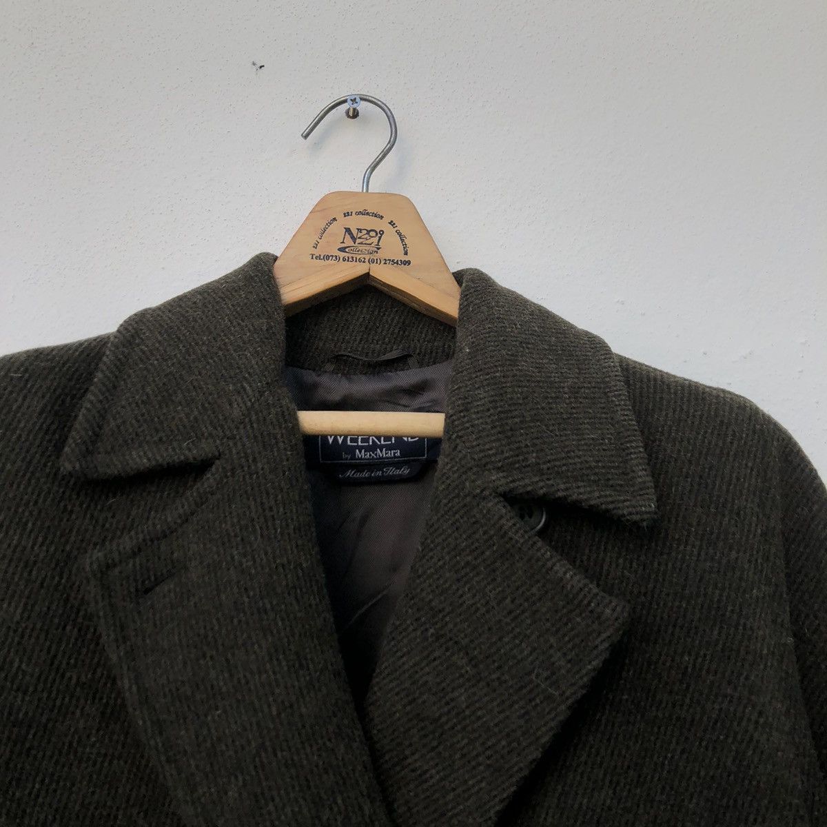 Max Mara Max Mara Double Breasted Coat 100% Wool Size US M / EU 48-50 / 2 - 2 Thumbnail