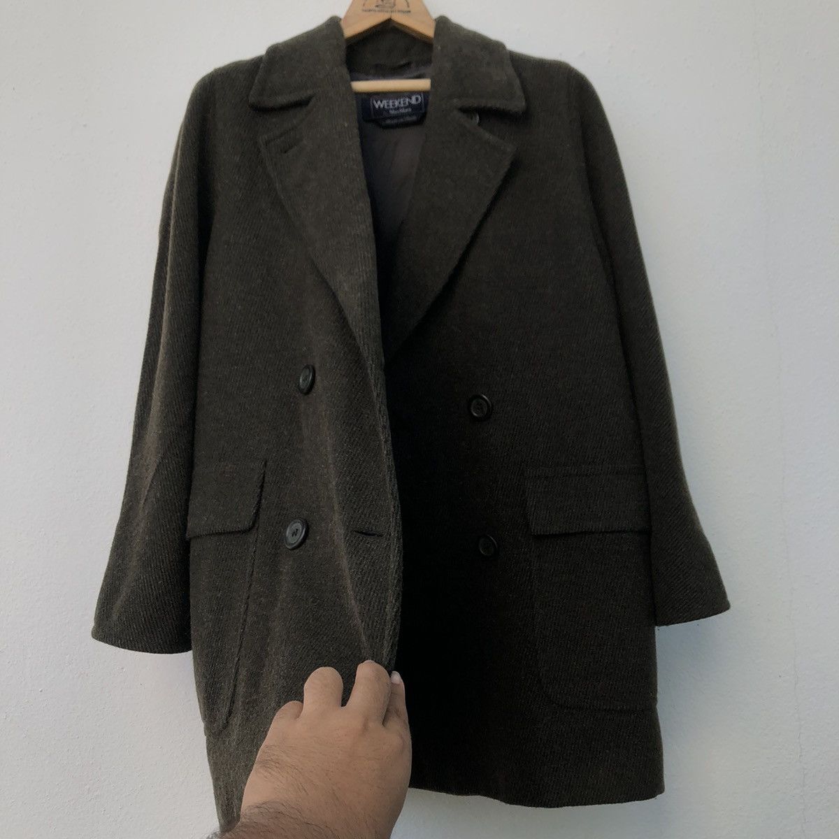 Max Mara Max Mara Double Breasted Coat 100% Wool Size US M / EU 48-50 / 2 - 10 Thumbnail