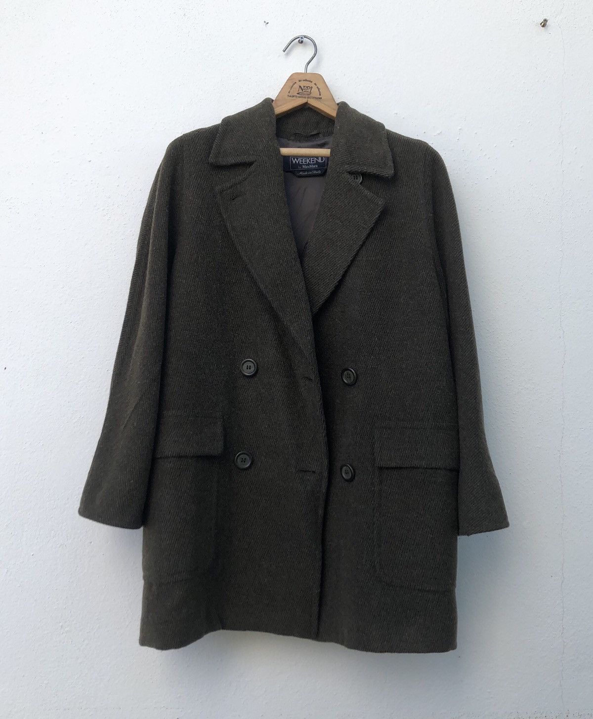 Max Mara Max Mara Double Breasted Coat 100% Wool Size US M / EU 48-50 / 2 - 9 Thumbnail