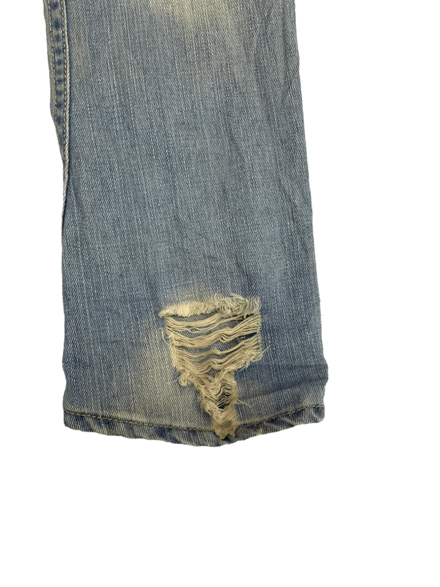 Japanese Brand Vintage Japanese Brand Faded Wash Distressed Jeans 29x30 Size US 29 - 11 Thumbnail