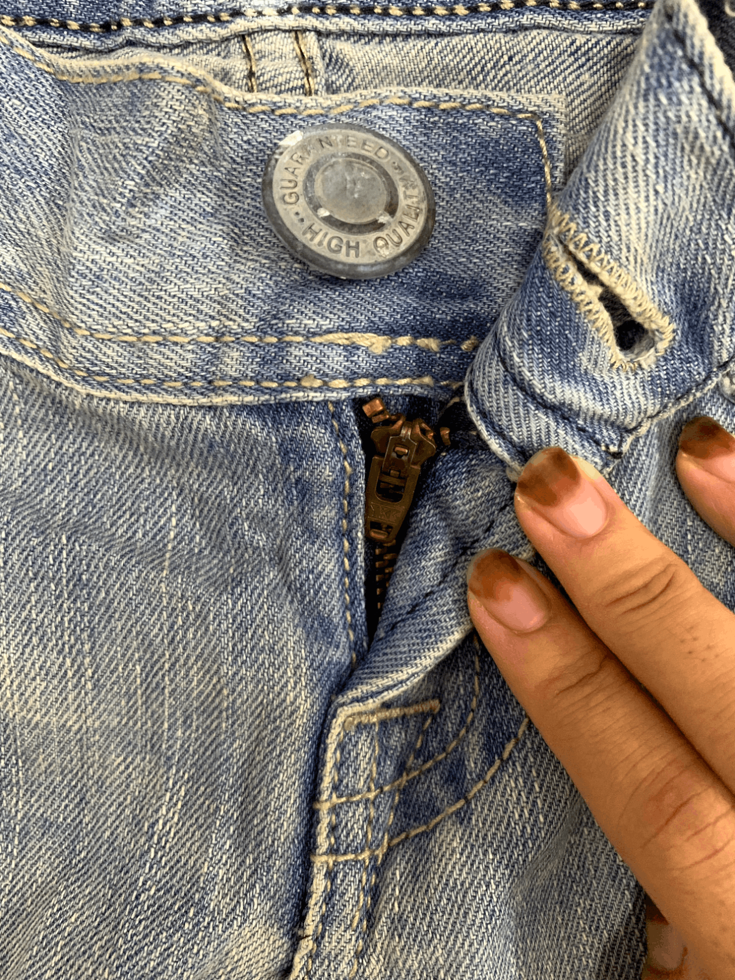Japanese Brand Vintage Japanese Brand Faded Wash Distressed Jeans 29x30 Size US 29 - 5 Thumbnail