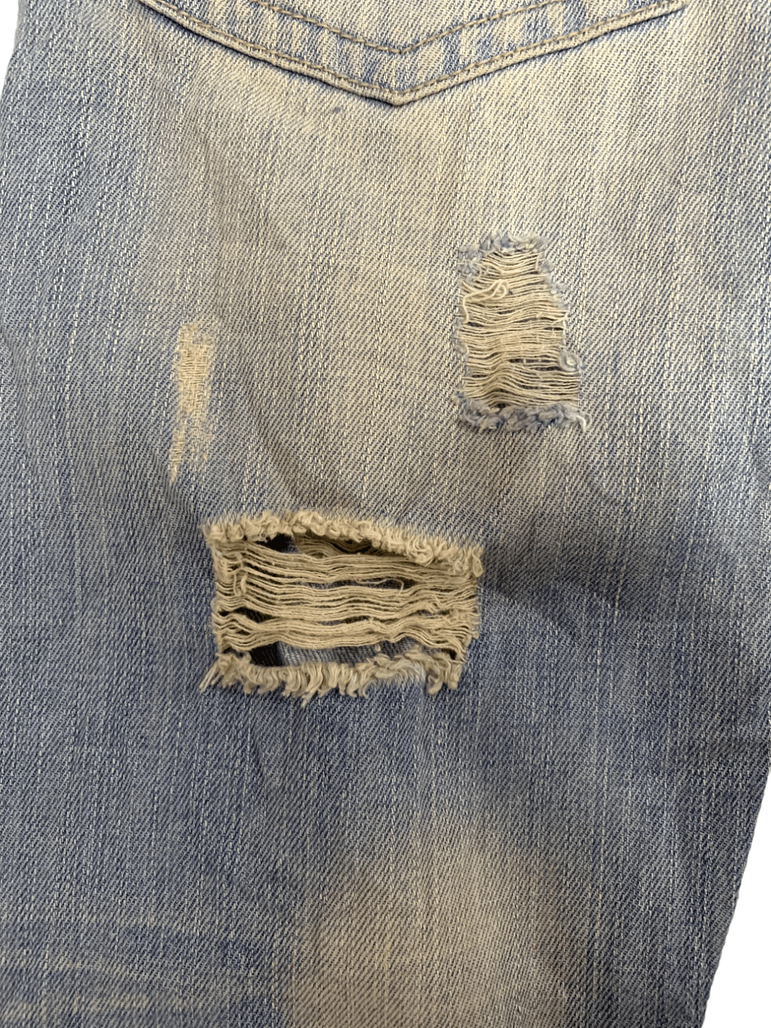 Japanese Brand Vintage Japanese Brand Faded Wash Distressed Jeans 29x30 Size US 29 - 10 Thumbnail