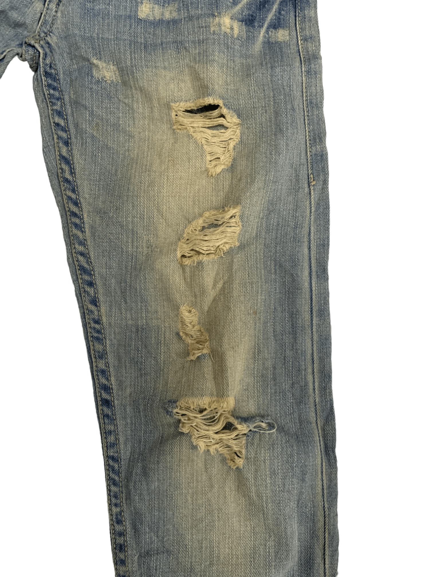 Japanese Brand Vintage Japanese Brand Faded Wash Distressed Jeans 29x30 Size US 29 - 4 Thumbnail