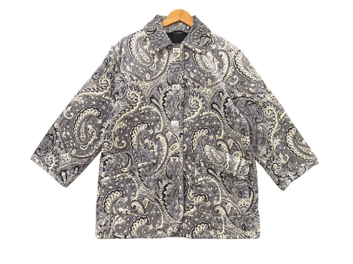Bogner × Designer Bogner Paisleys All Over Quilted Jacket Size US M / EU 48-50 / 2 - 1 Thumbnail