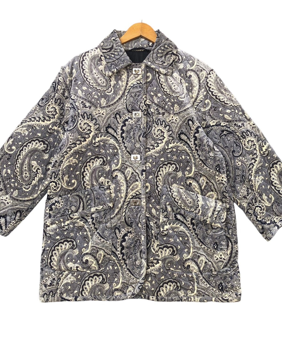 Bogner × Designer Bogner Paisleys All Over Quilted Jacket Size US M / EU 48-50 / 2 - 2 Thumbnail