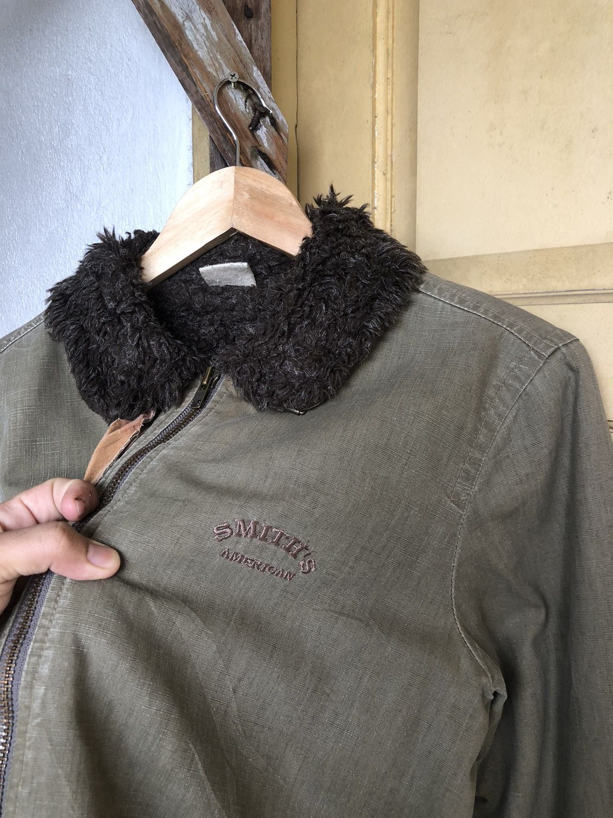 Vintage Vintage Smiths American Shearling Style Jackets Size US L / EU 52-54 / 3 - 7 Thumbnail