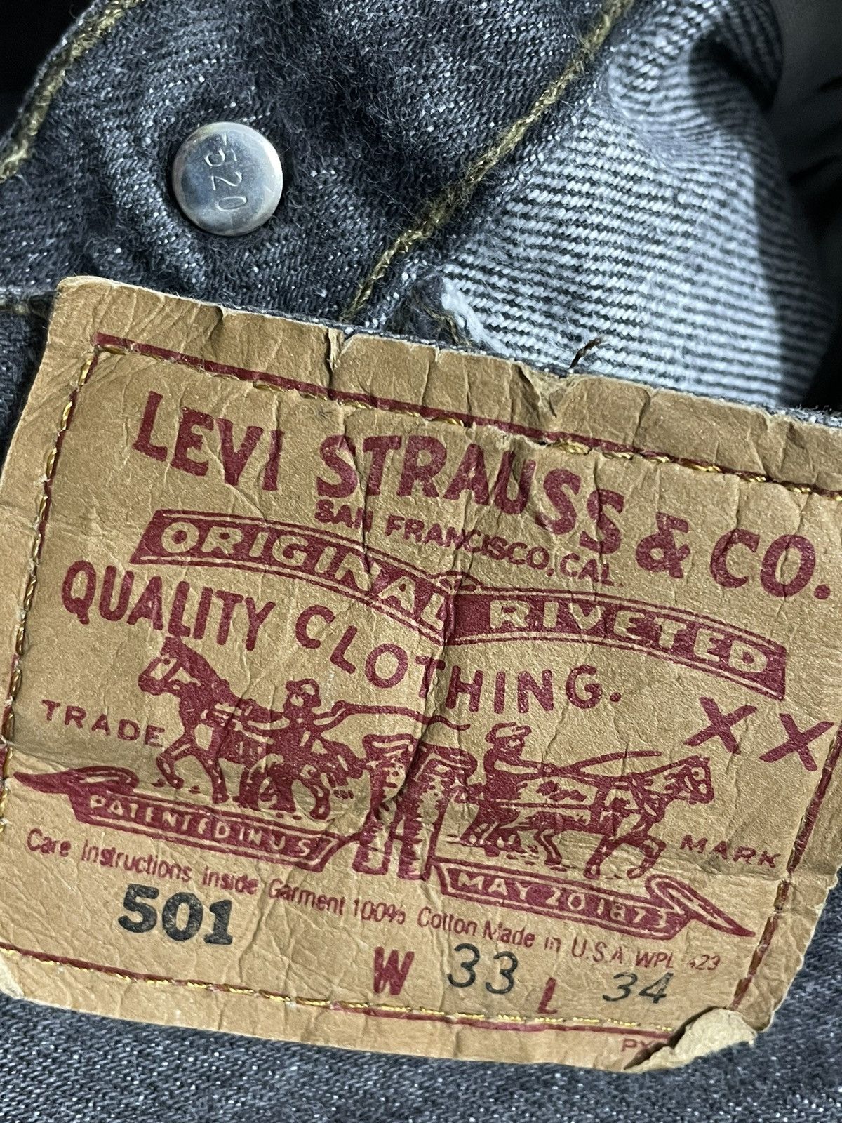 Levi's Rare Levis 501 Distressed Kurt Kobain Style Size US 32 / EU 48 - 8 Thumbnail