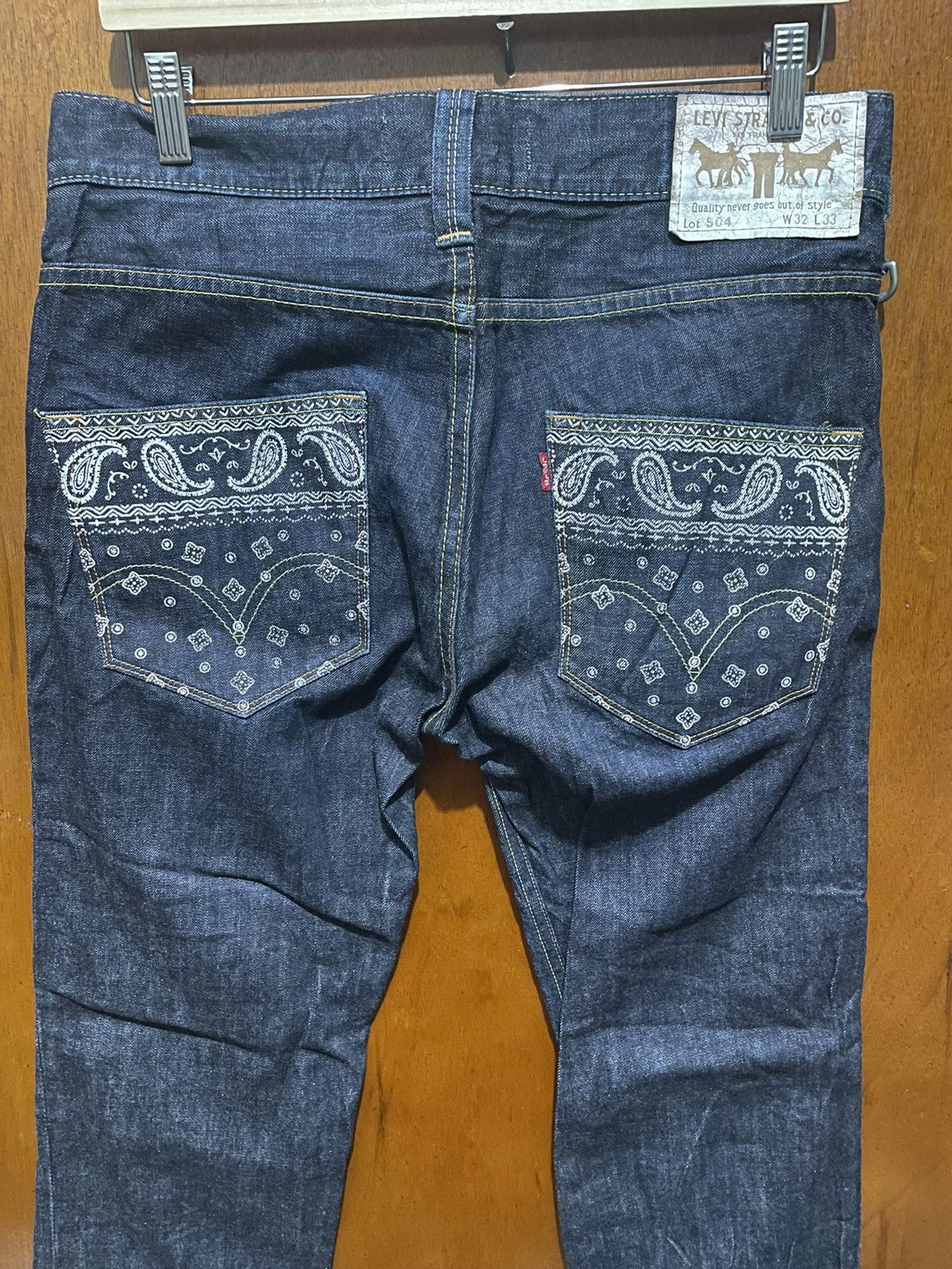 Levi's Rare Levis Bandana Pockets Jeans Size US 34 / EU 50 - 8 Thumbnail