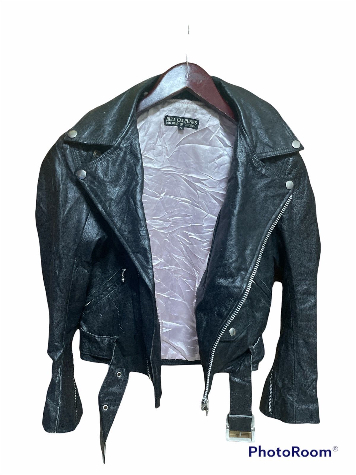 Japanese Brand Japanese Brand Hell Cat Punks Biker Leather Jacket Size US S / EU 44-46 / 1 - 4 Thumbnail