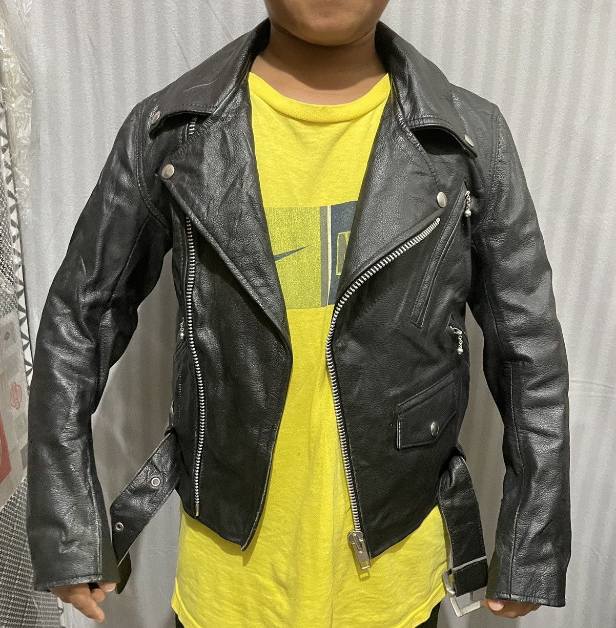 Japanese Brand Japanese Brand Hell Cat Punks Biker Leather Jacket Size US S / EU 44-46 / 1 - 13 Thumbnail