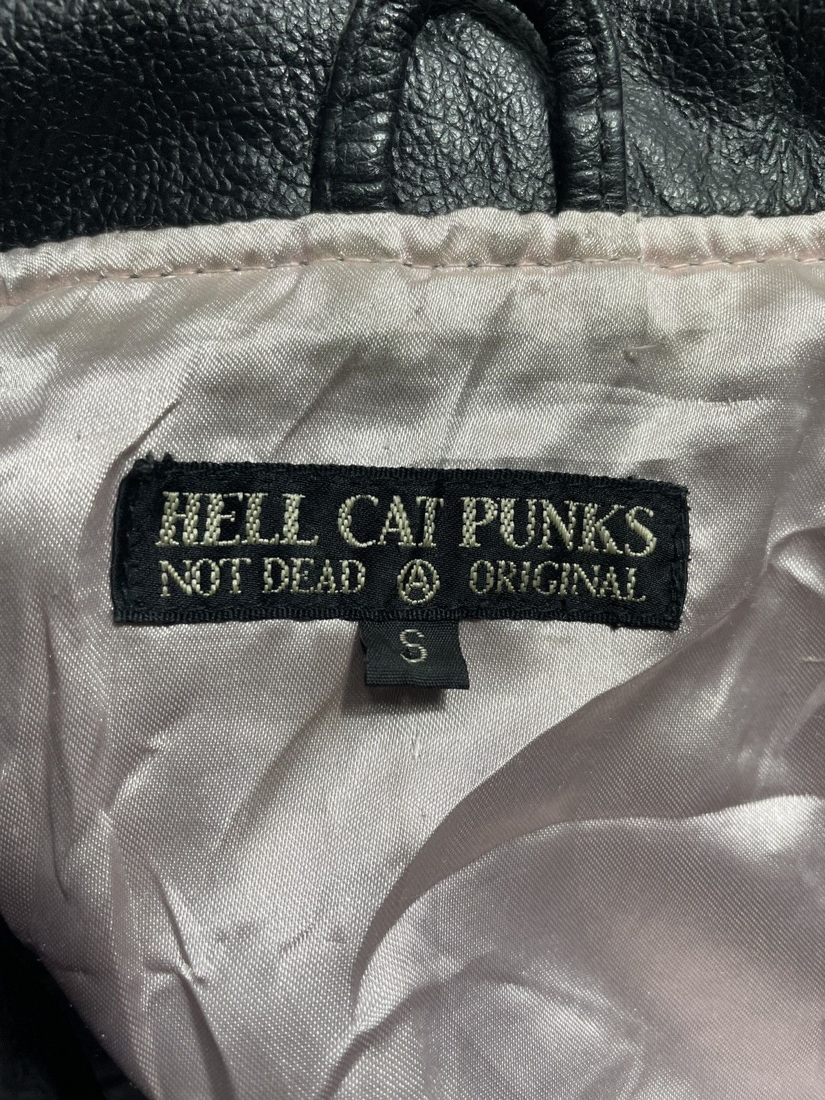 Japanese Brand Japanese Brand Hell Cat Punks Biker Leather Jacket Size US S / EU 44-46 / 1 - 11 Thumbnail