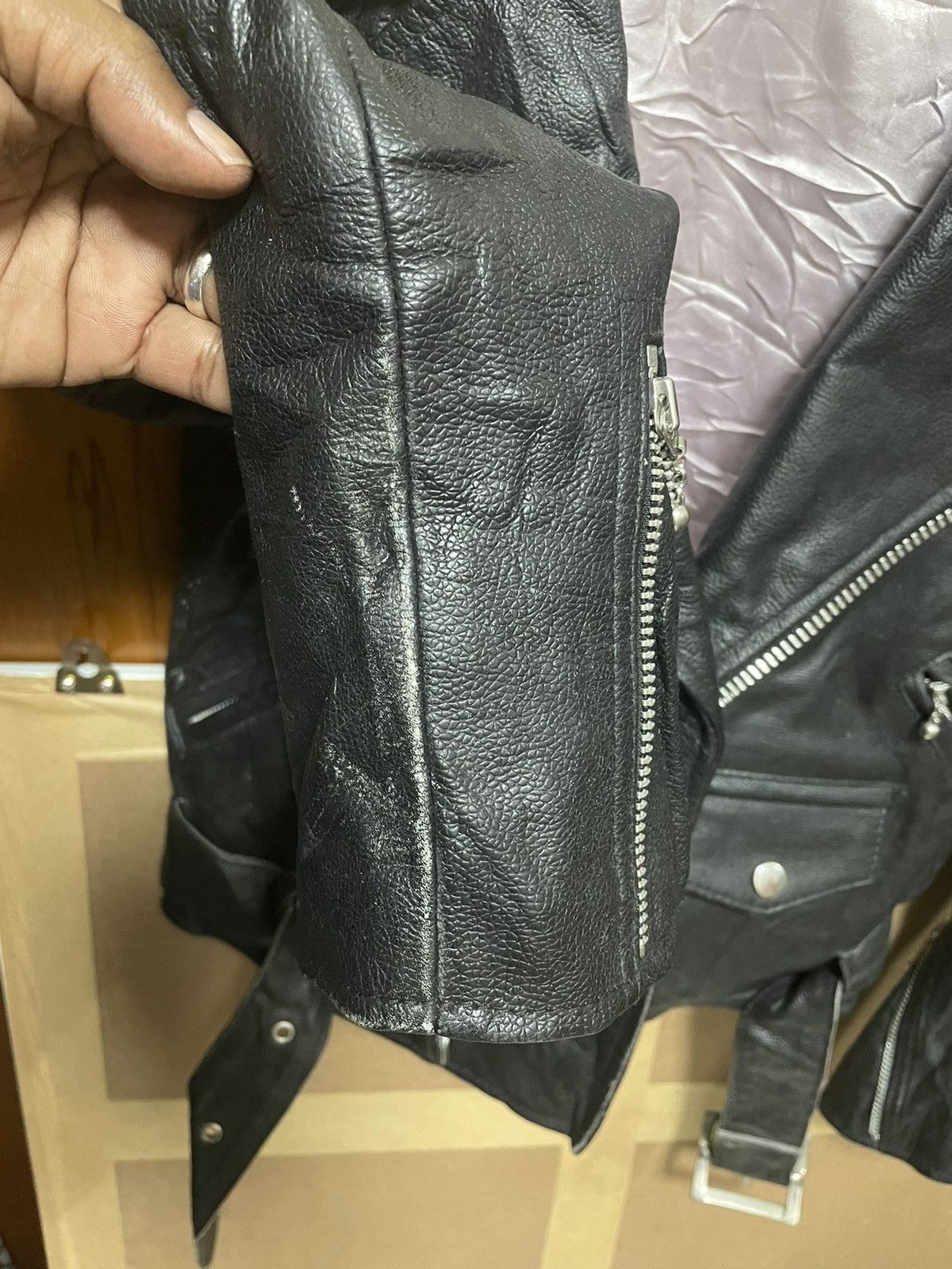 Japanese Brand Japanese Brand Hell Cat Punks Biker Leather Jacket Size US S / EU 44-46 / 1 - 7 Thumbnail