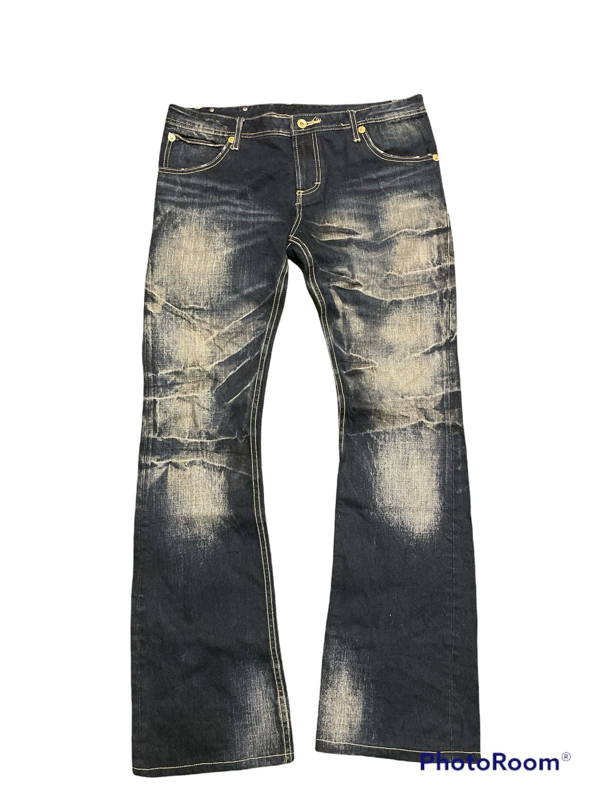 image of Distressed Denim Semantic Design Distressed Look Like in Blue, Men's (Size 36)