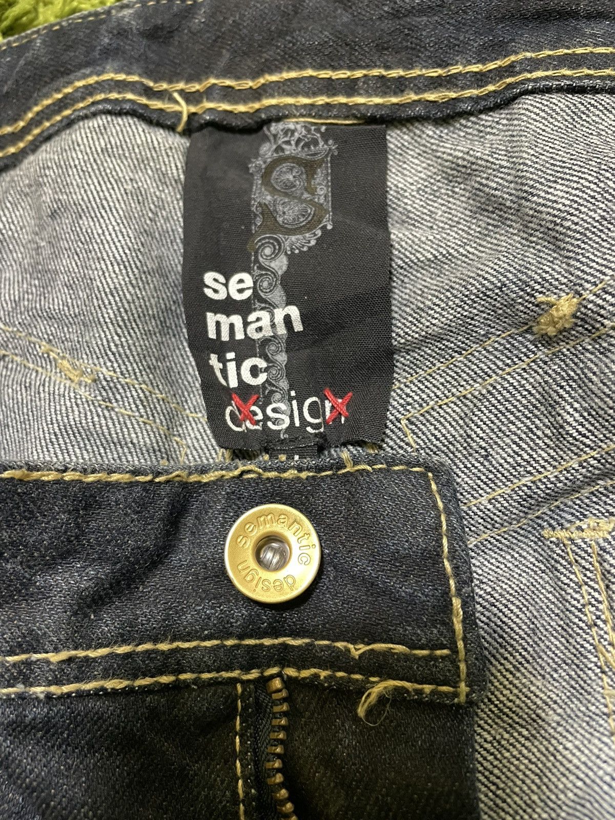 Japanese Brand Rare Semantic Design Distressed Look Like Size US 36 / EU 52 - 6 Thumbnail
