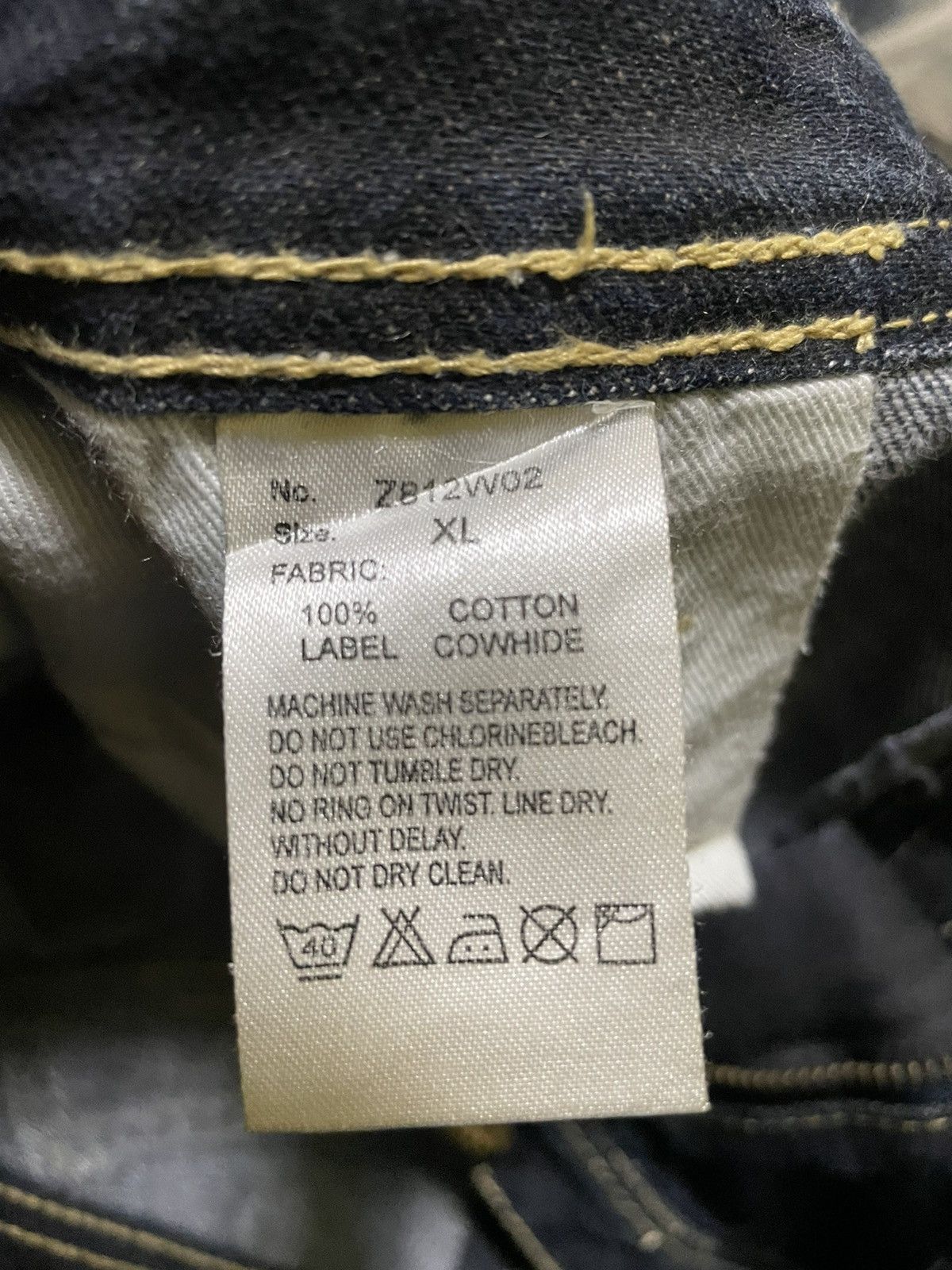 Japanese Brand Rare Semantic Design Distressed Look Like Size US 36 / EU 52 - 8 Thumbnail