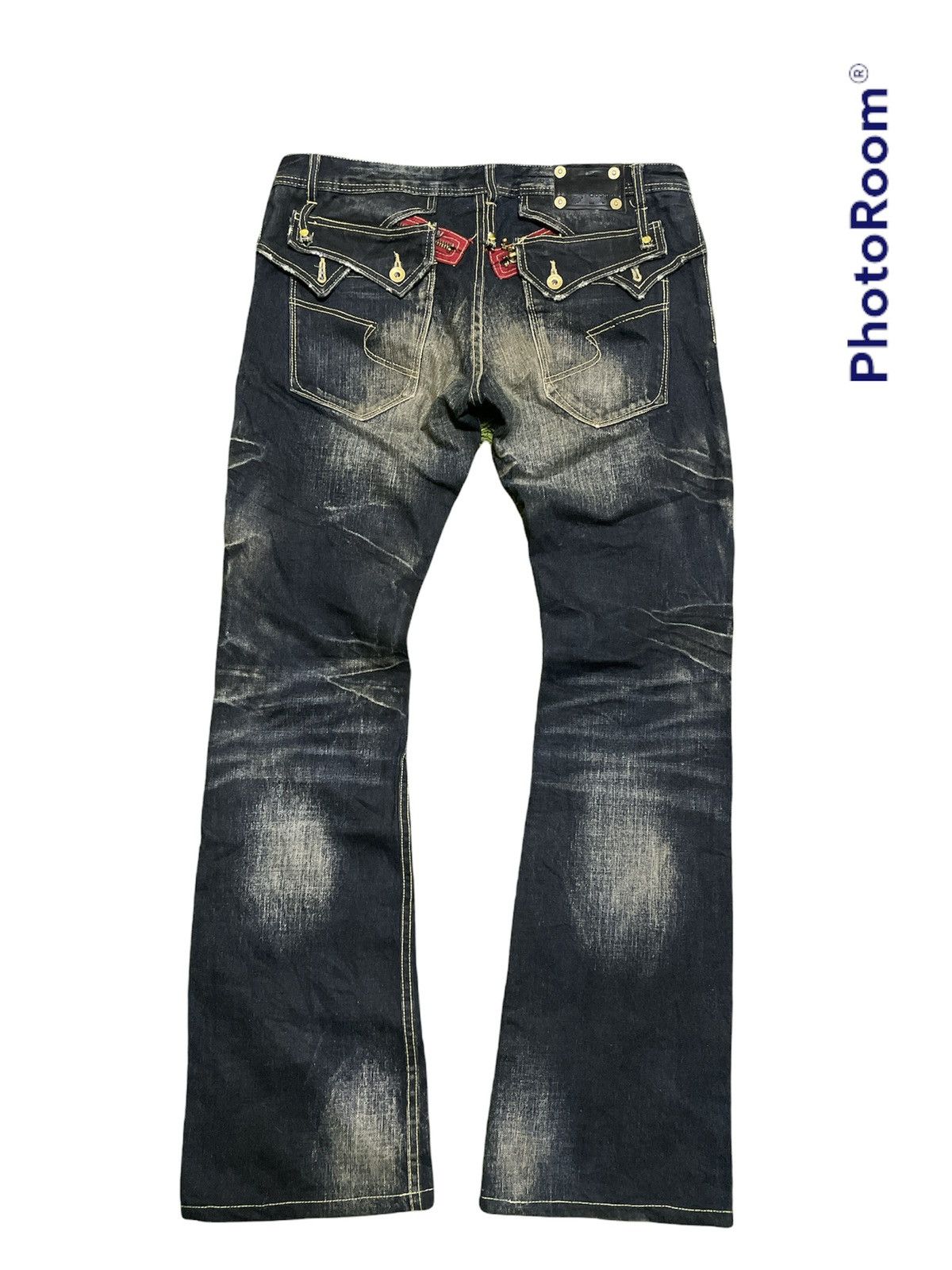 Japanese Brand Rare Semantic Design Distressed Look Like Size US 36 / EU 52 - 2 Thumbnail