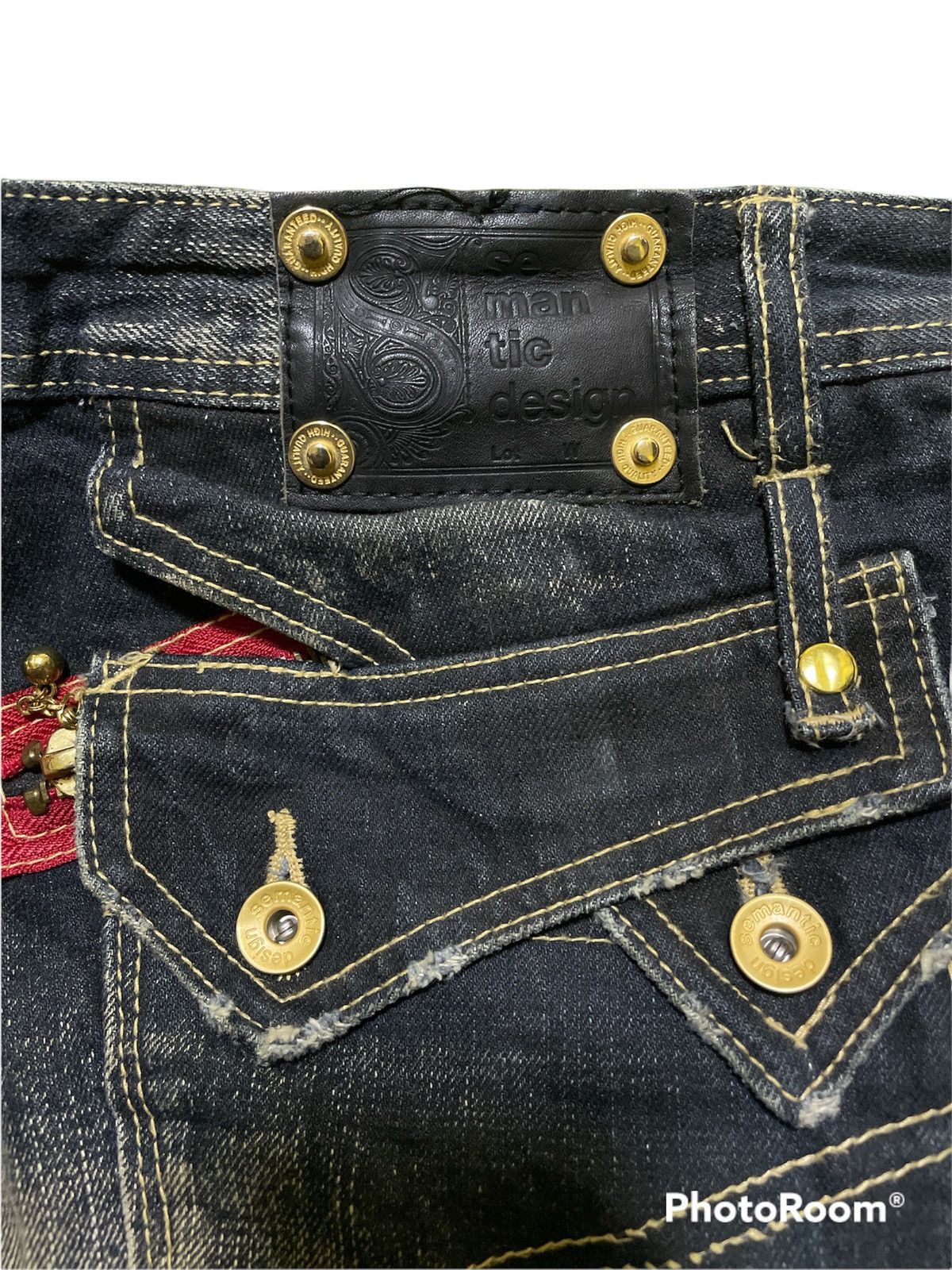 Japanese Brand Rare Semantic Design Distressed Look Like Size US 36 / EU 52 - 5 Thumbnail