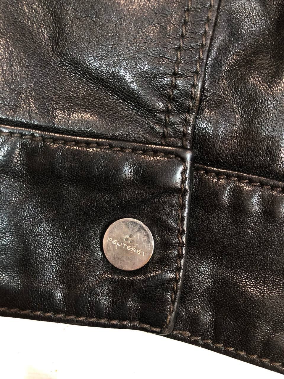 Genuine Leather × Peuterey Peuterey Leather Jacket Black Size US XL / EU 56 / 4 - 14 Thumbnail