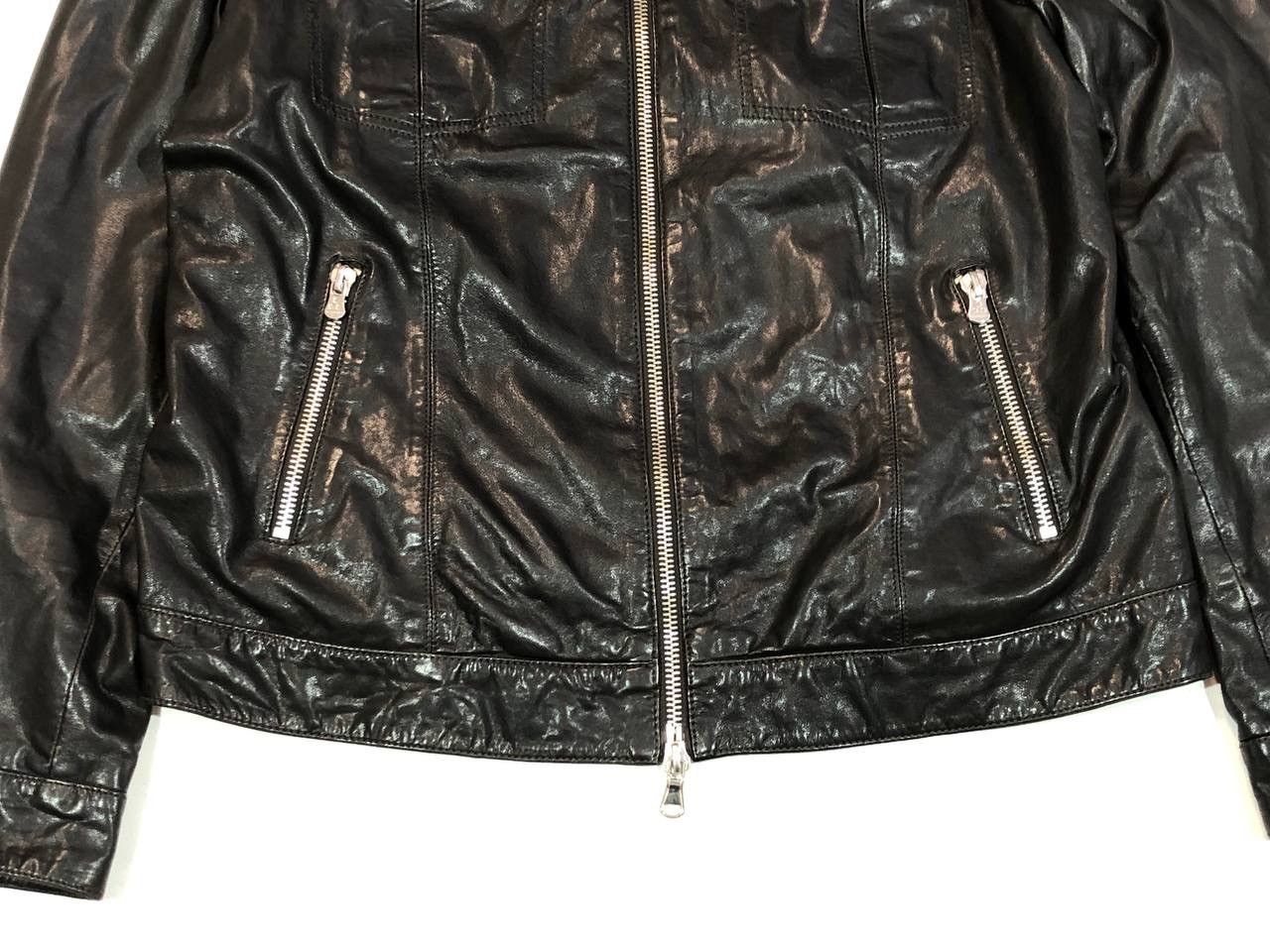 Genuine Leather × Peuterey Peuterey Leather Jacket Black Size US XL / EU 56 / 4 - 9 Thumbnail