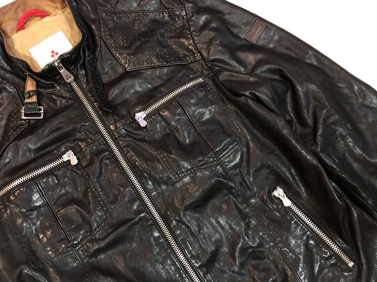 Genuine Leather × Peuterey Peuterey Leather Jacket Black Size US XL / EU 56 / 4 - 5 Thumbnail