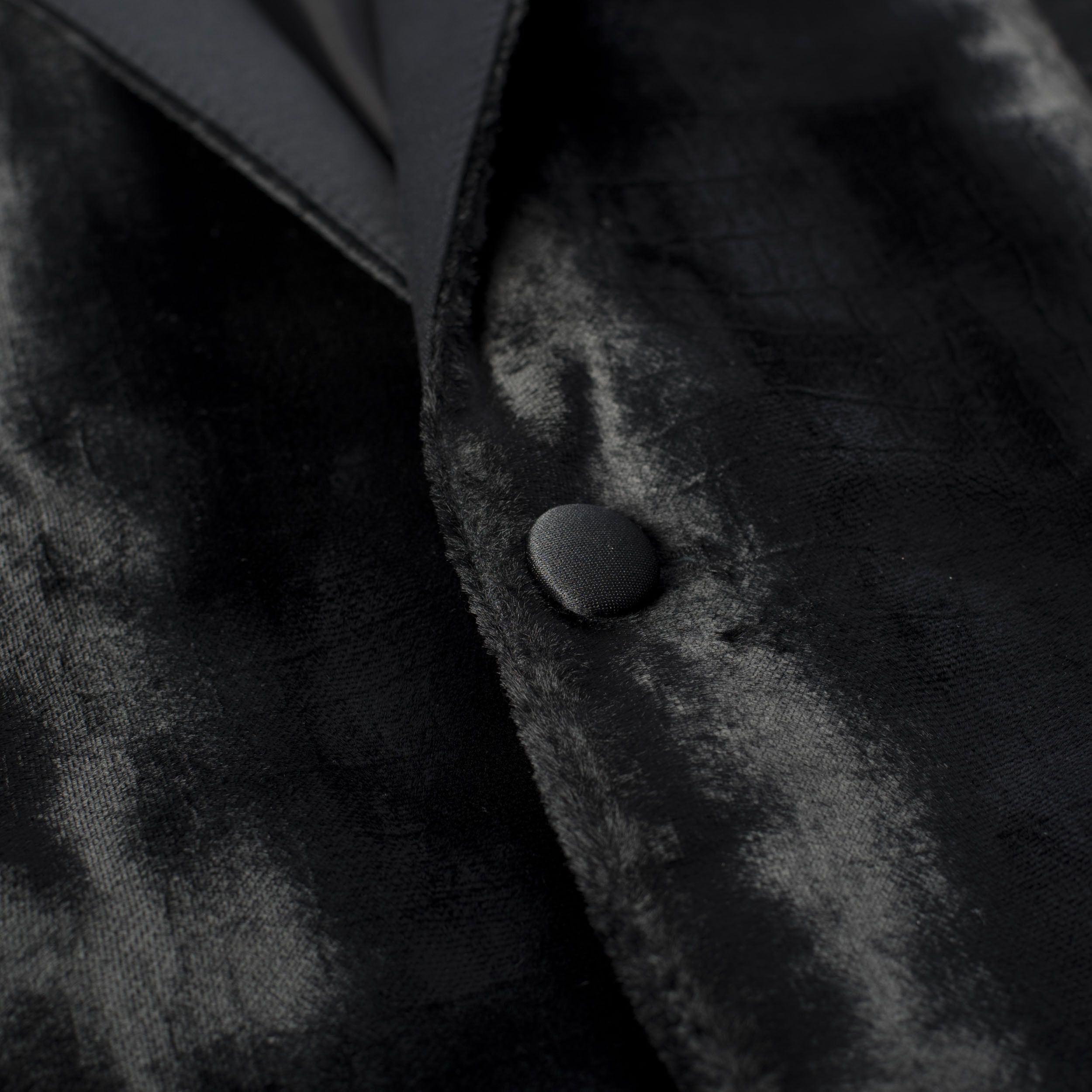 Celine × Hedi Slimane Tuxedo Peak Collar Jacket In Croc Embossed Velvet Size 38R - 10 Thumbnail
