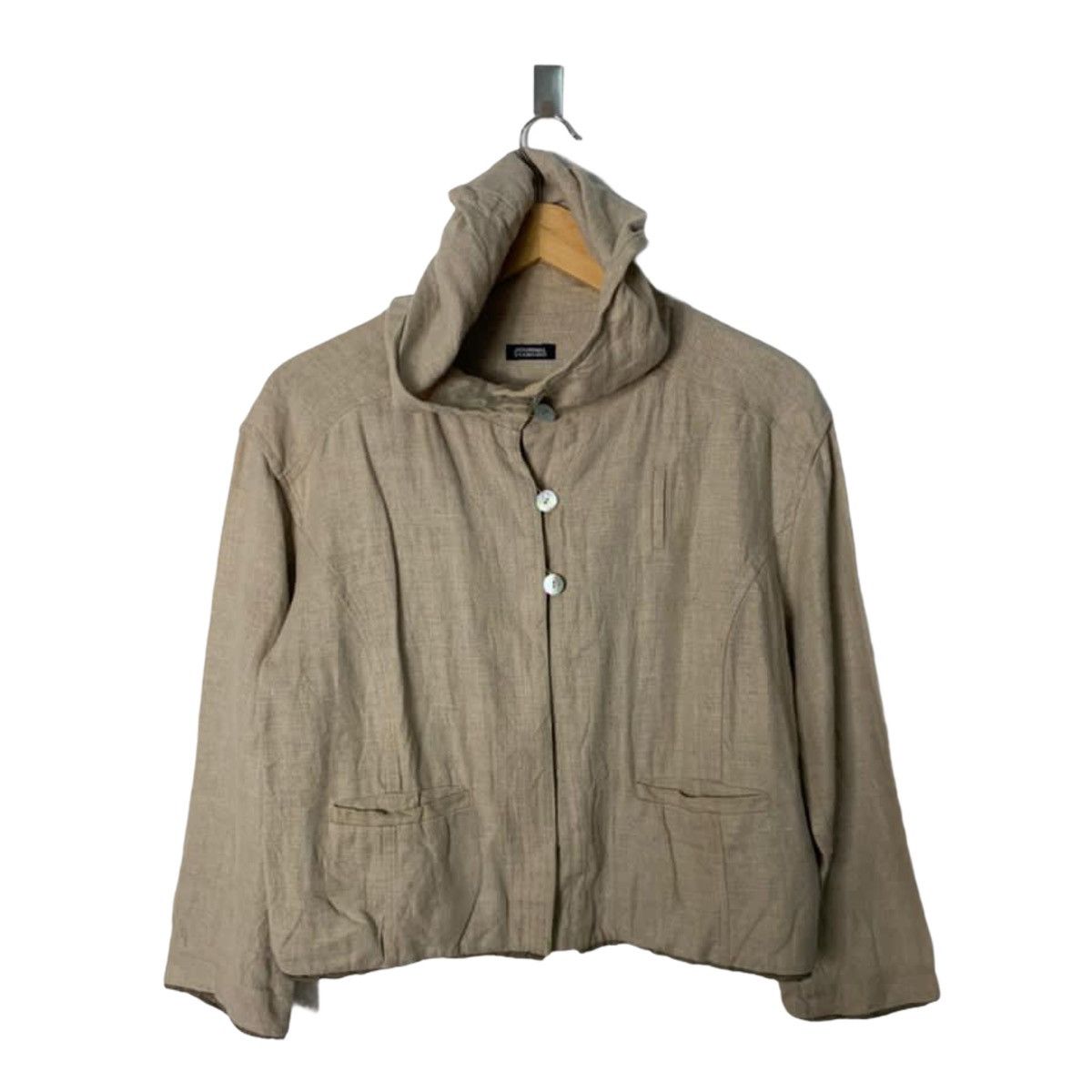Journal Standard Hoodie Cropped Jacket Linen