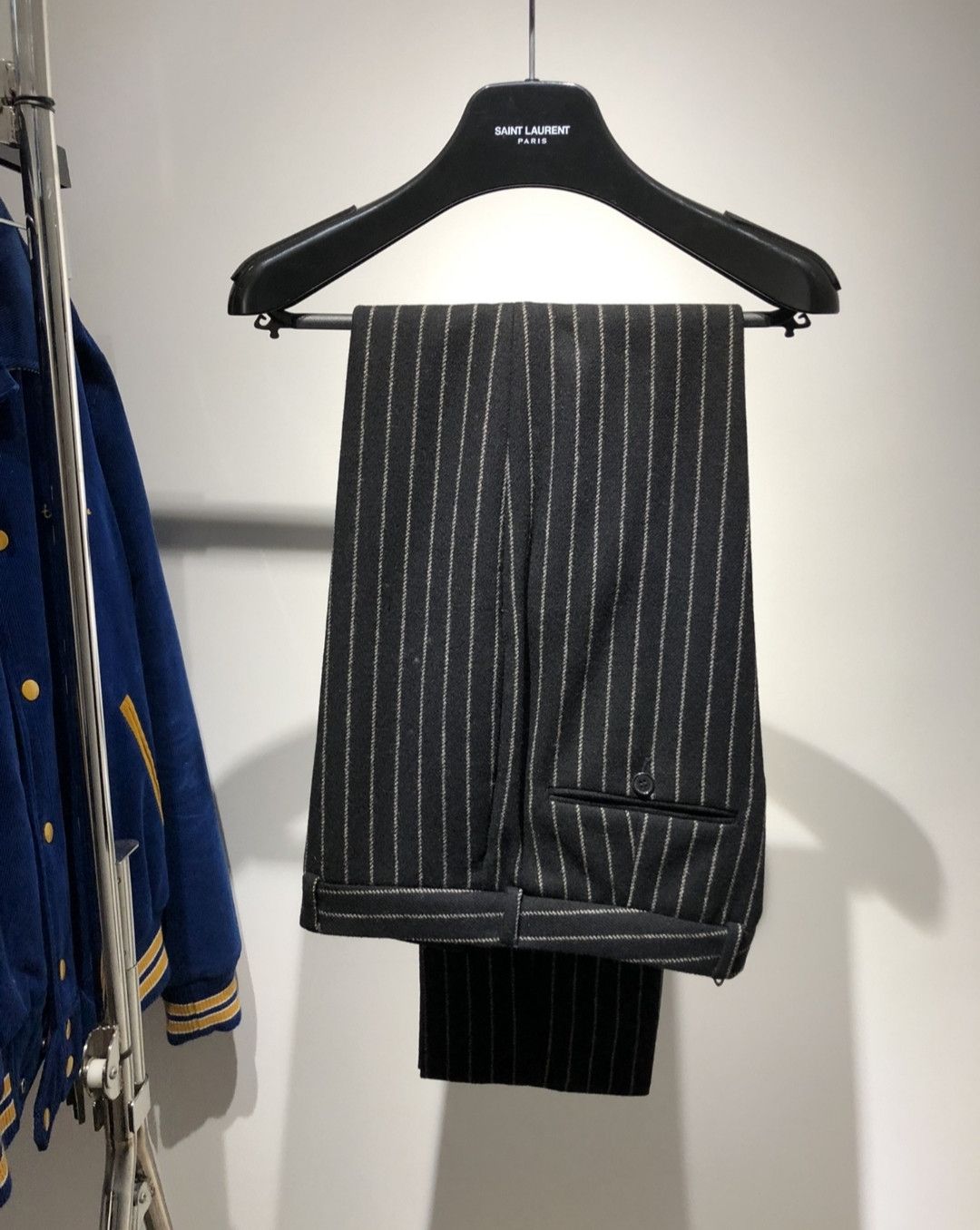Saint Laurent Paris Saint Laurent Autumn and winter striped suit suit with pants Size US S / EU 44-46 / 1 - 7 Thumbnail