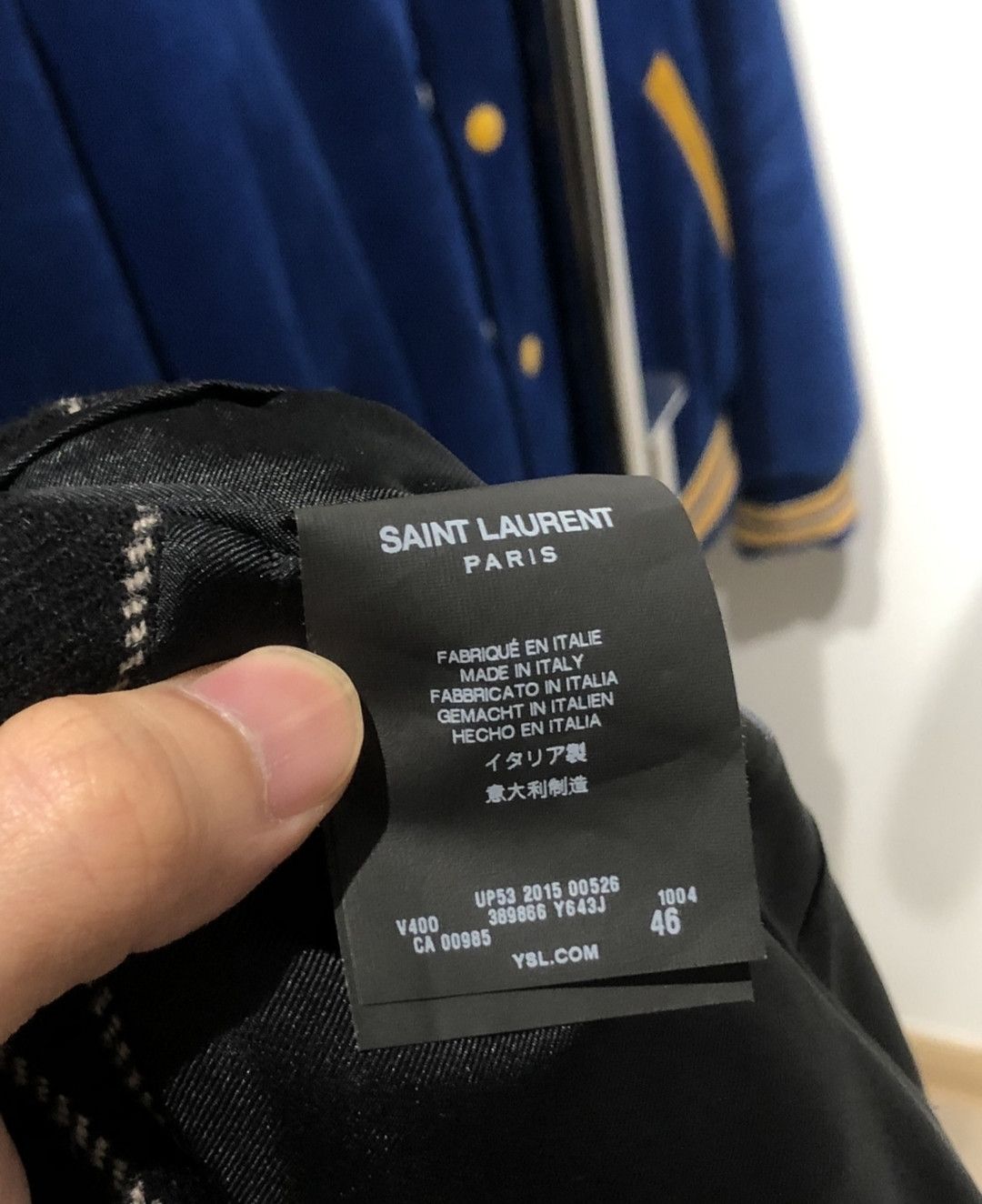 Saint Laurent Paris Saint Laurent Autumn and winter striped suit suit with pants Size US S / EU 44-46 / 1 - 4 Thumbnail