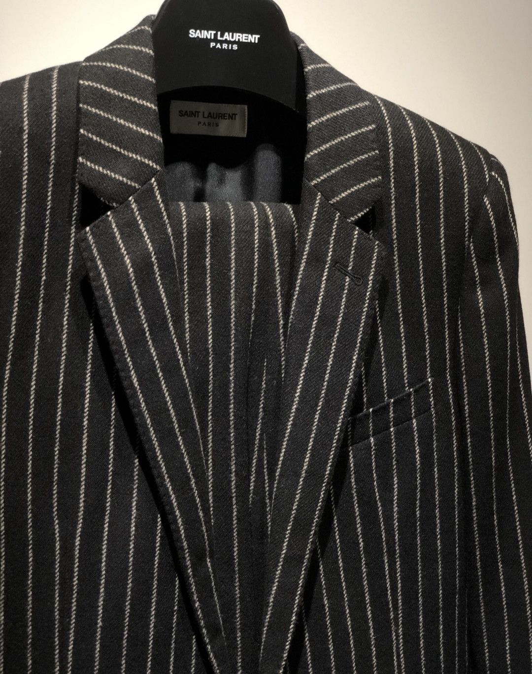 Saint Laurent Paris Saint Laurent Autumn and winter striped suit suit with pants Size US S / EU 44-46 / 1 - 3 Thumbnail