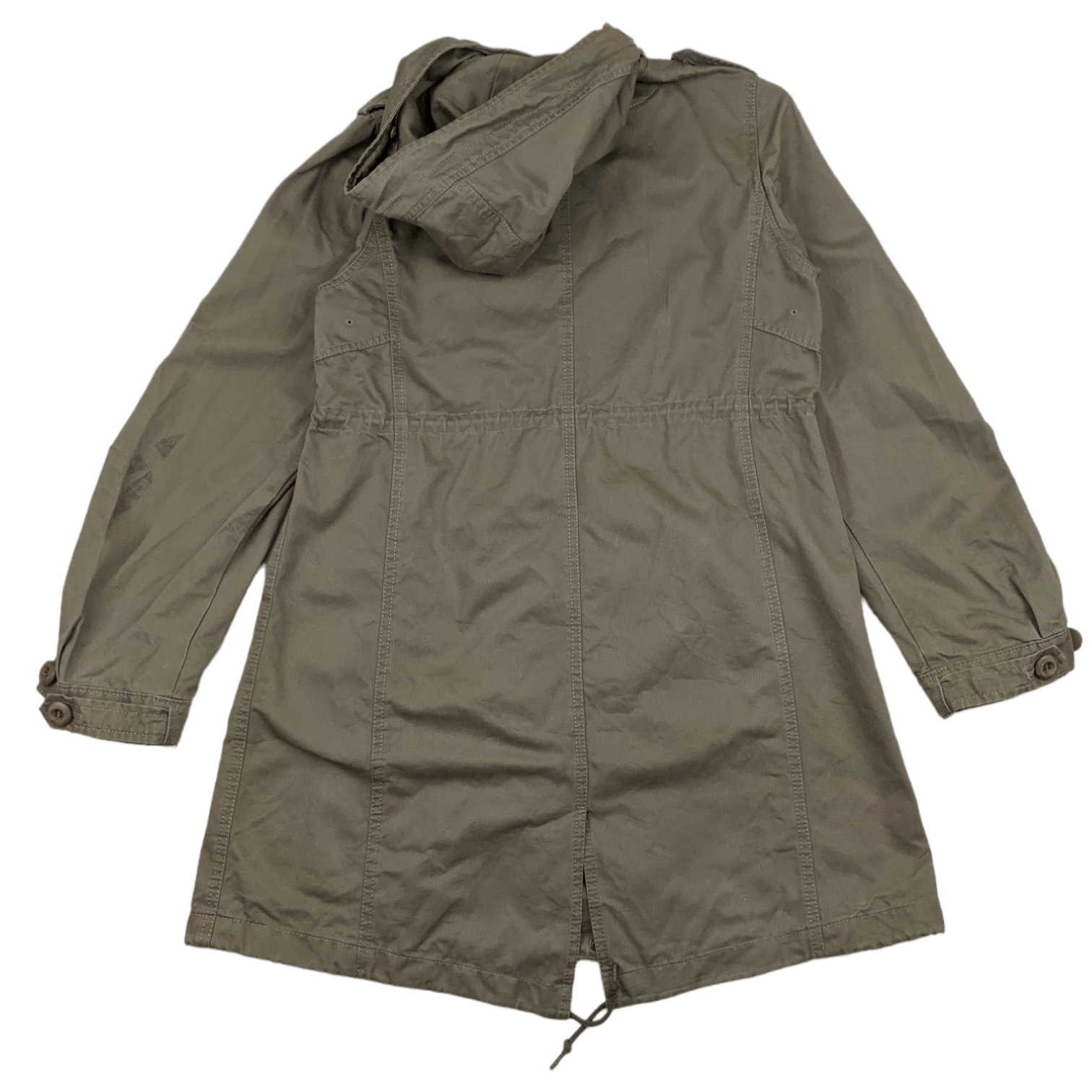 Japanese Brand Japan VERT DENSE Trench Coat Long Jacket With Hoodie Size M / US 6-8 / IT 42-44 - 7 Thumbnail