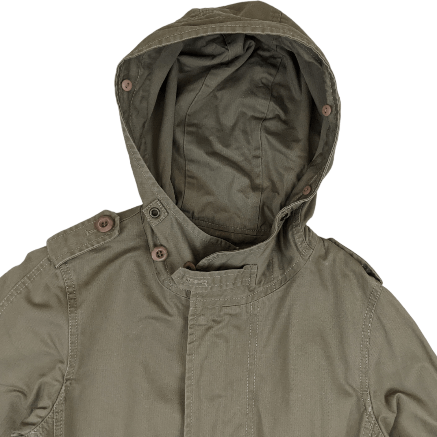 Japanese Brand Japan VERT DENSE Trench Coat Long Jacket With Hoodie Size M / US 6-8 / IT 42-44 - 4 Thumbnail